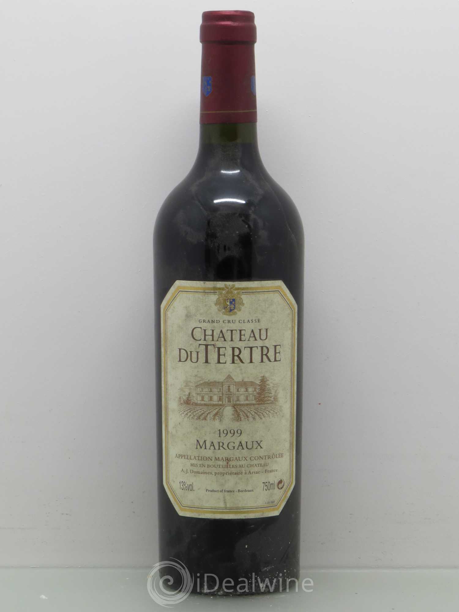 Château du Tertre 5ème Grand Cru Classé (sans prix de reserve) 1999 - Lot de 1 bouteille - 0