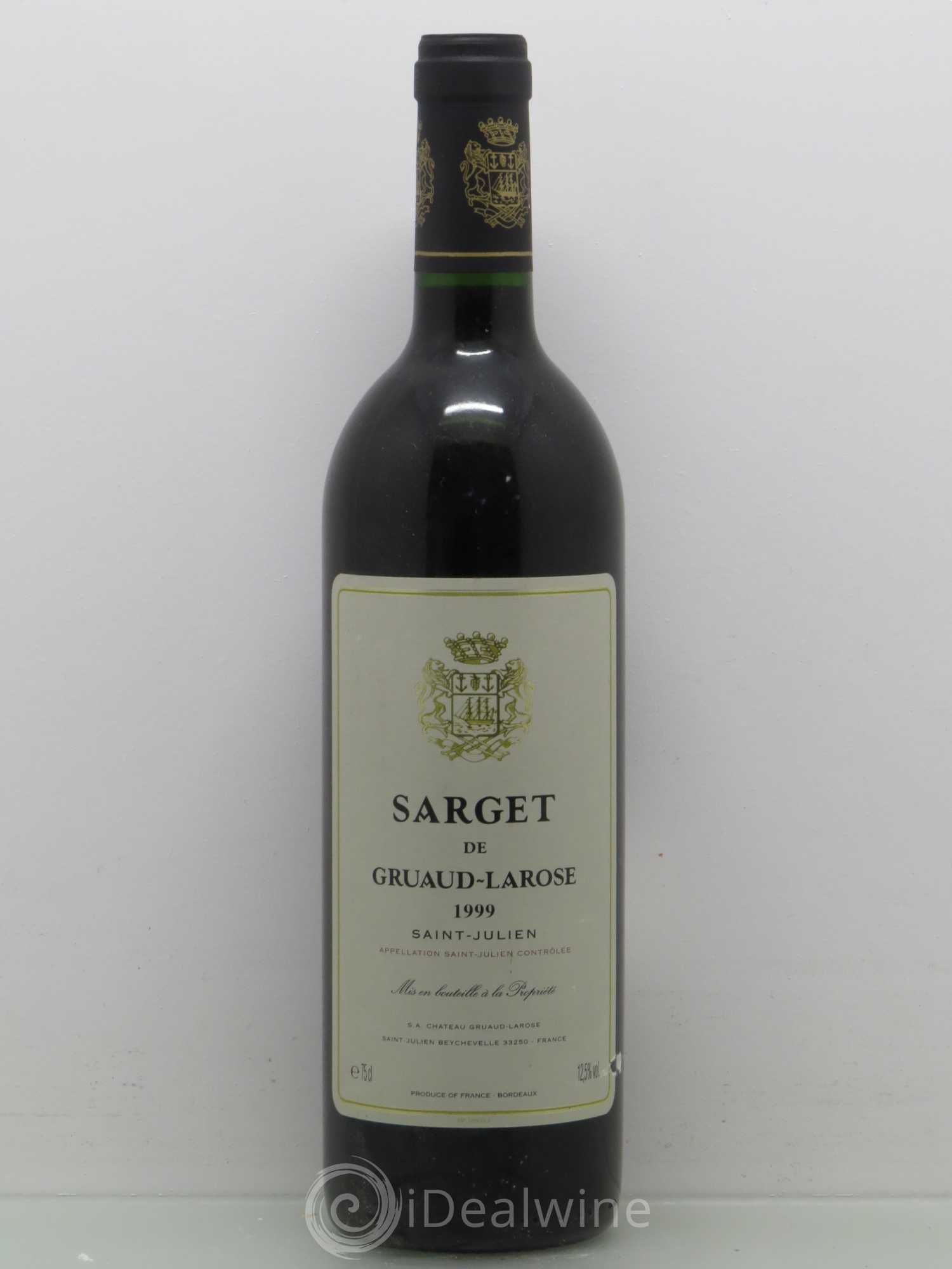 Sarget de Gruaud Larose Second Vin 1999 - Lot de 1 bouteille - 0