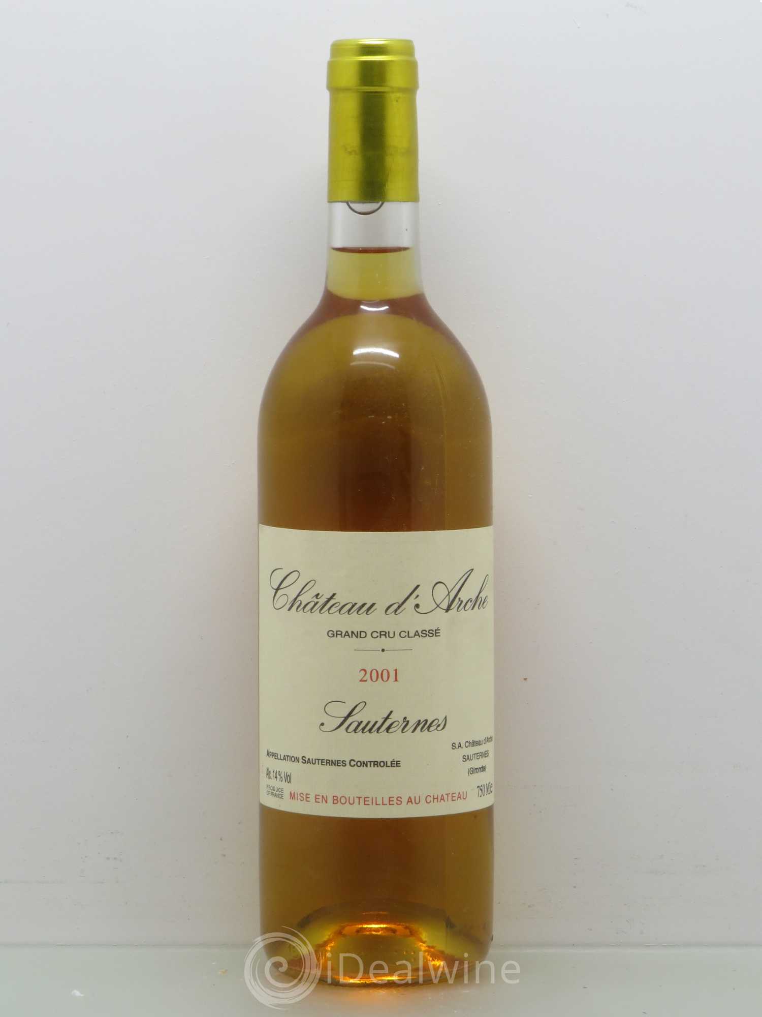 Château d' Arche 2ème Grand Cru Classé 2001 - Lotto di 1 bottiglia - 0