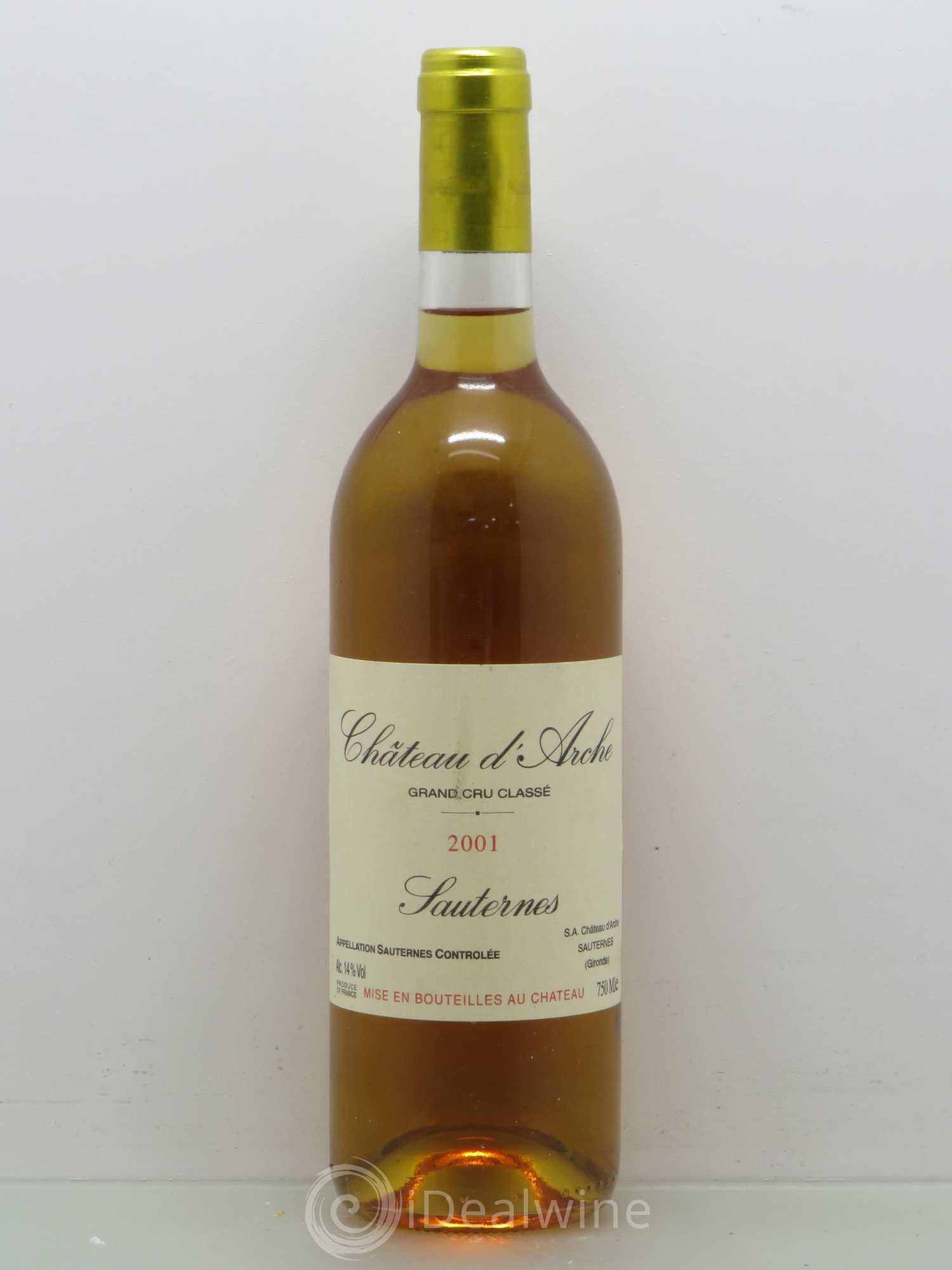 Château d' Arche 2ème Grand Cru Classé 2001 - Lotto di 1 bottiglia - 0