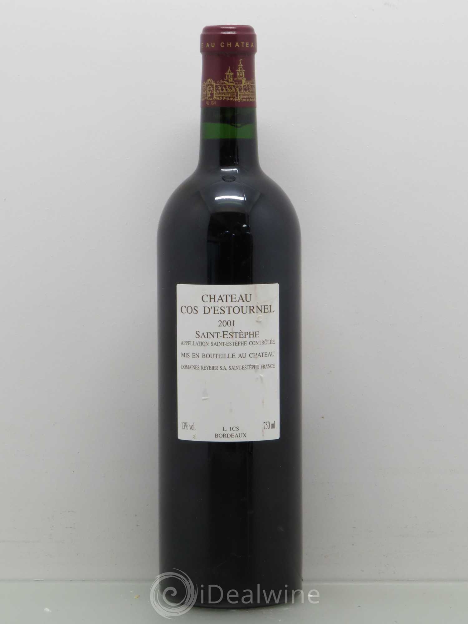 Cos d'Estournel 2ème Grand Cru Classé 2001 - Lot de 1 bouteille - 1