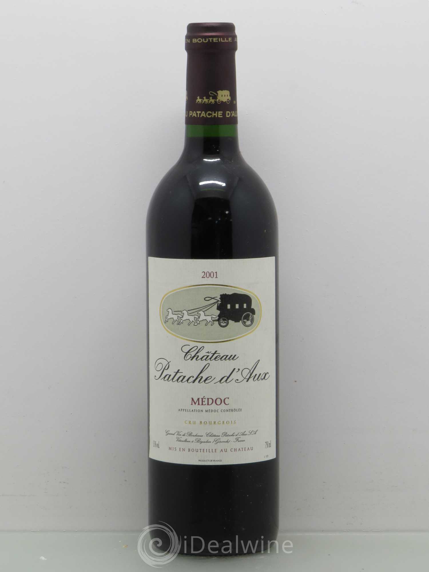 Château Patache d'Aux Cru Bourgeois 2001 - Lot de 1 bouteille - 0