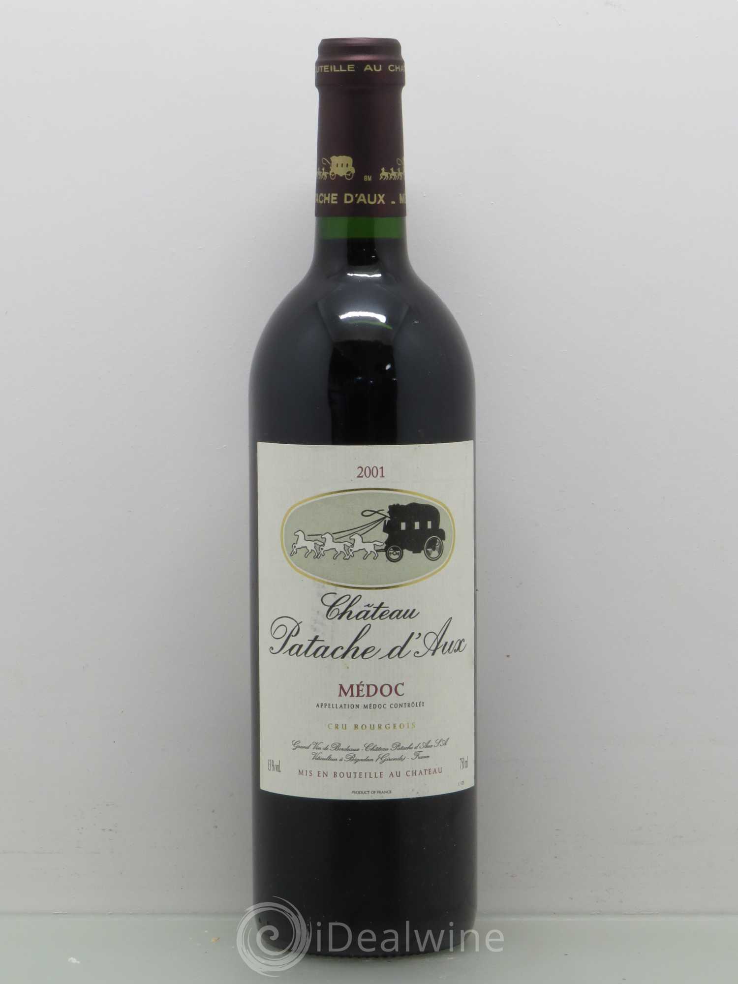 Château Patache d'Aux Cru Bourgeois 2001 - Lot de 1 bouteille - 0