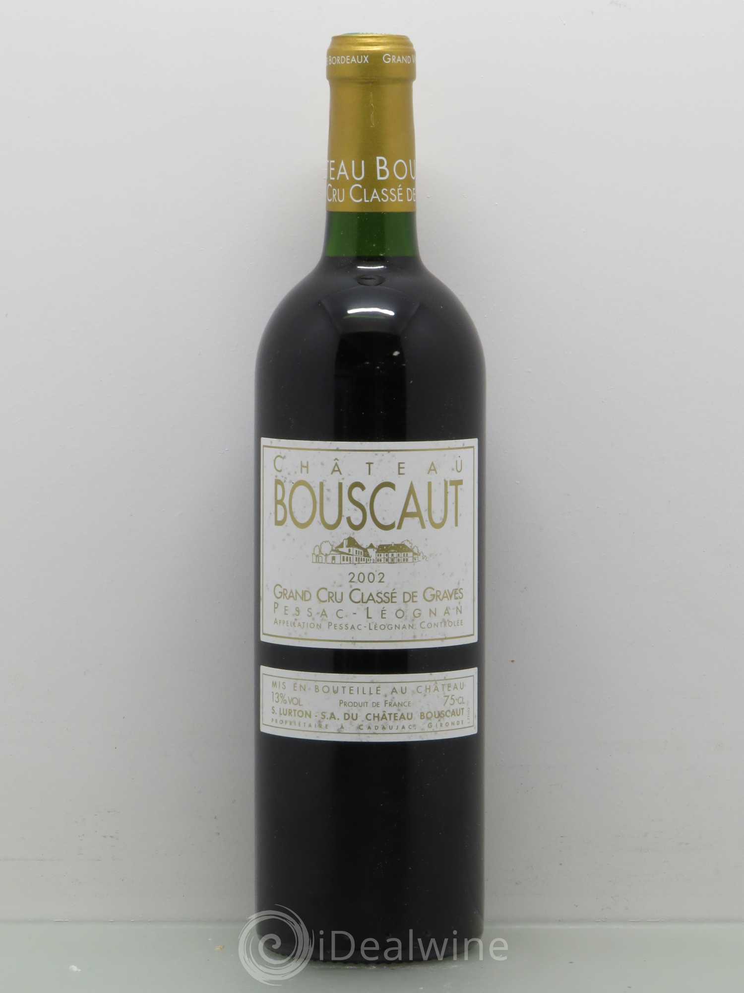 Château Bouscaut Cru Classé de Graves 2002 - Lot de 1 bouteille - 0
