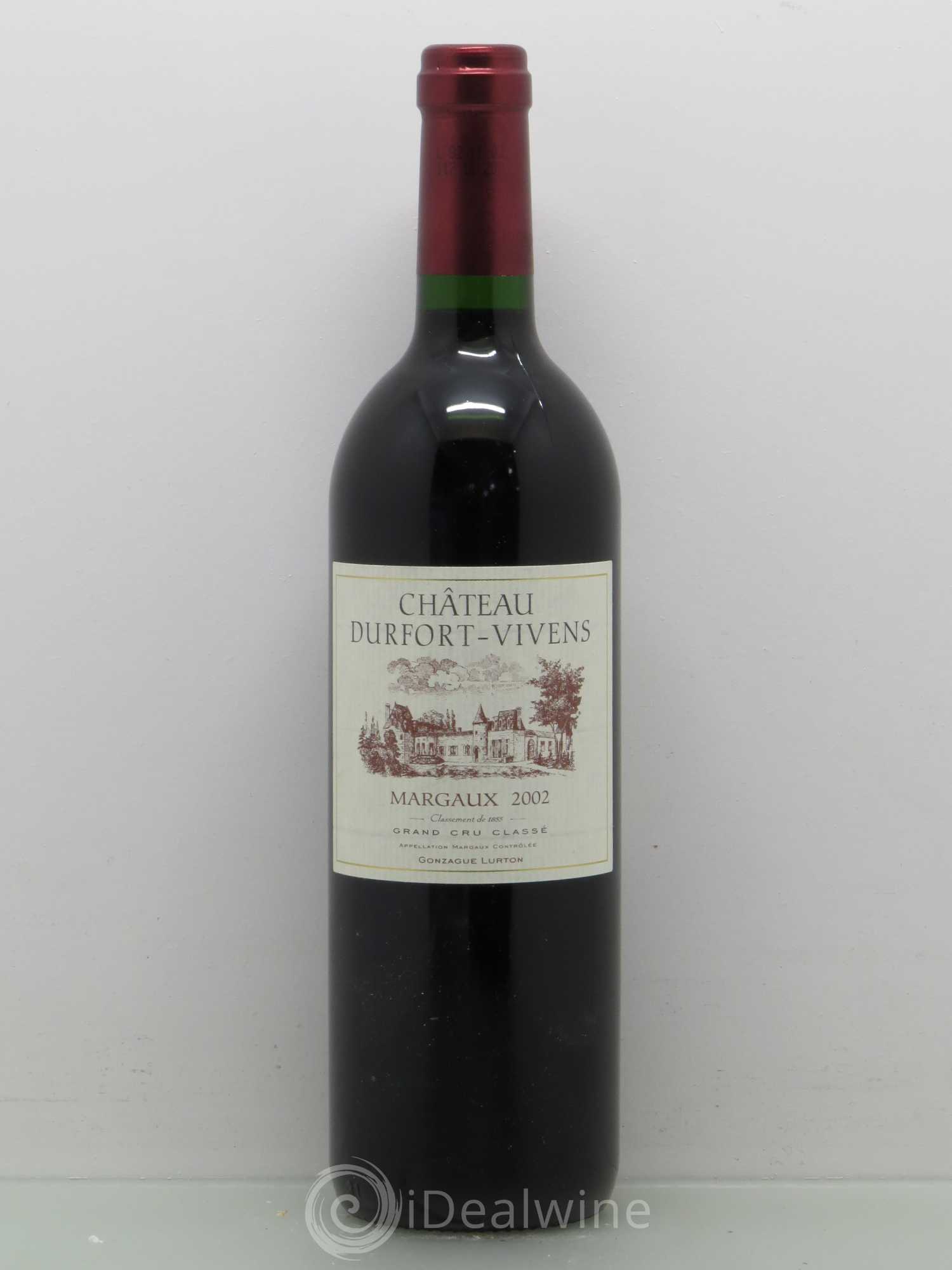 Château Durfort Vivens 2ème Grand Cru Classé 2002 - Lot de 1 bouteille - 0