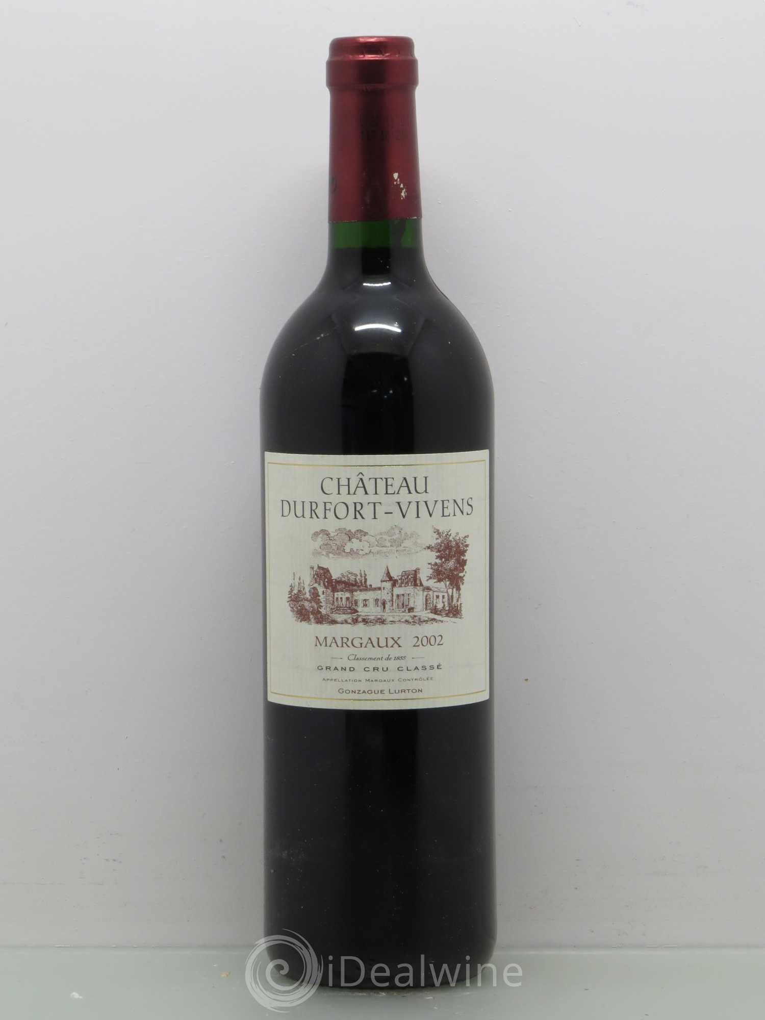 Château Durfort Vivens 2ème Grand Cru Classé 2002 - Lot de 1 bouteille - 0