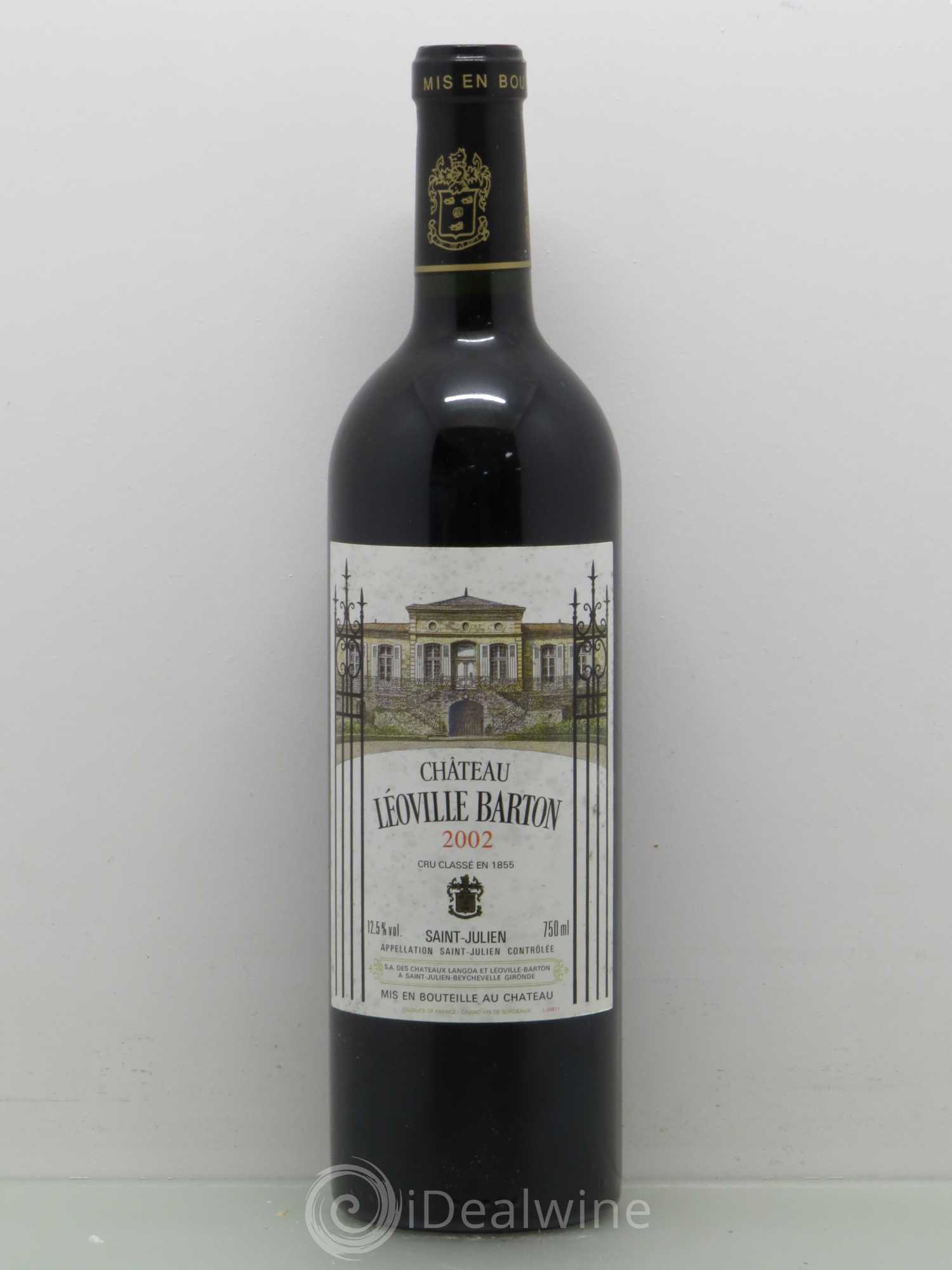 Château Léoville Barton 2ème Grand Cru Classé 2002 - Lot de 1 bouteille - 0