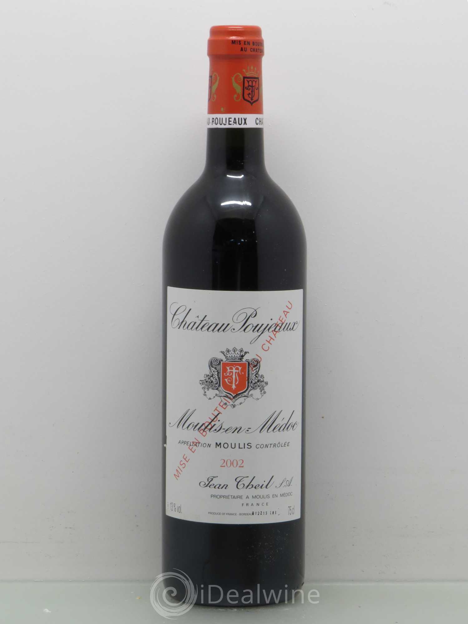 Château Poujeaux 2002 - Lot de 1 bouteille - 0