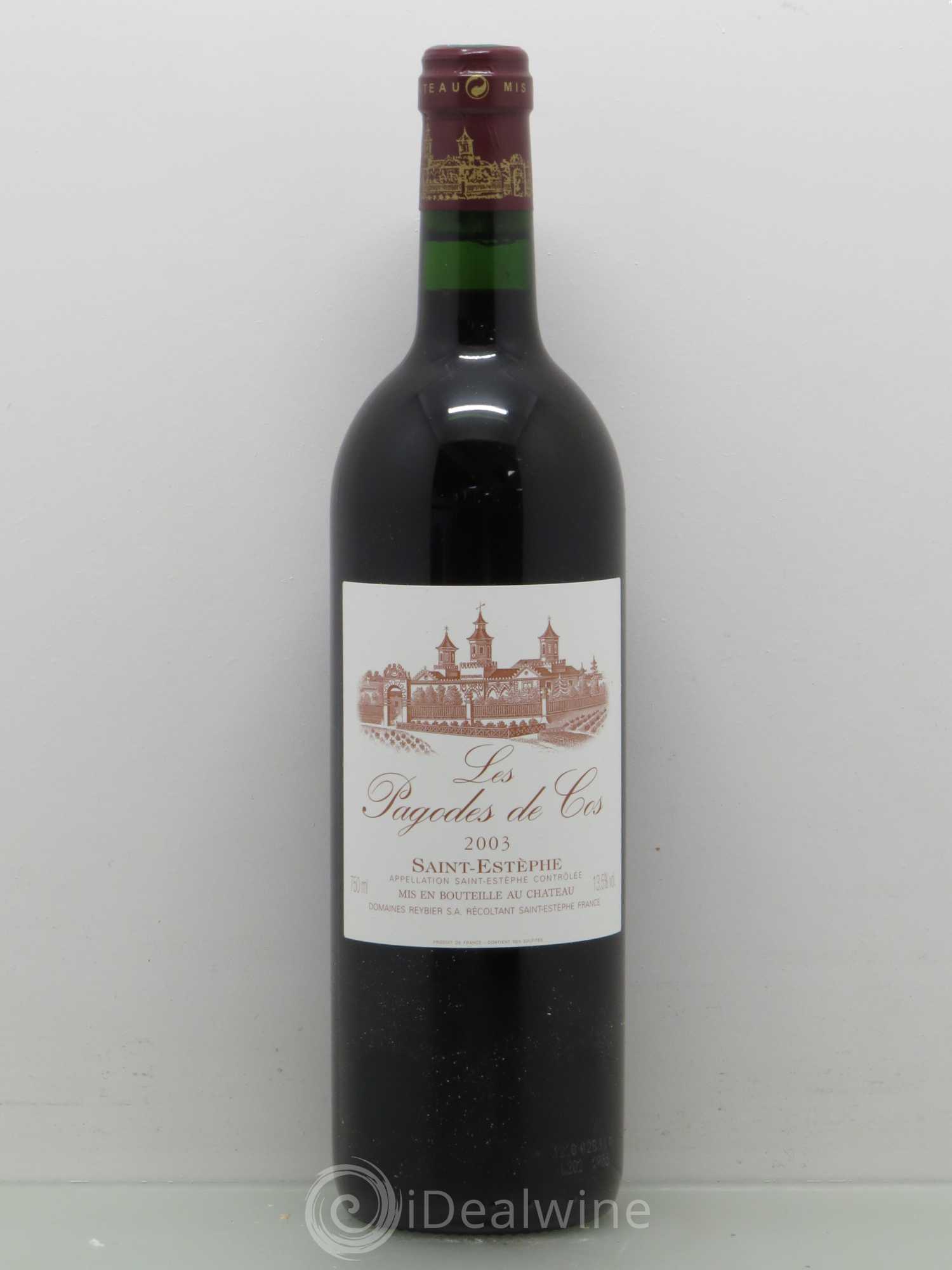 Les Pagodes de Cos Second Vin 2003 - Lot de 1 bouteille - 0