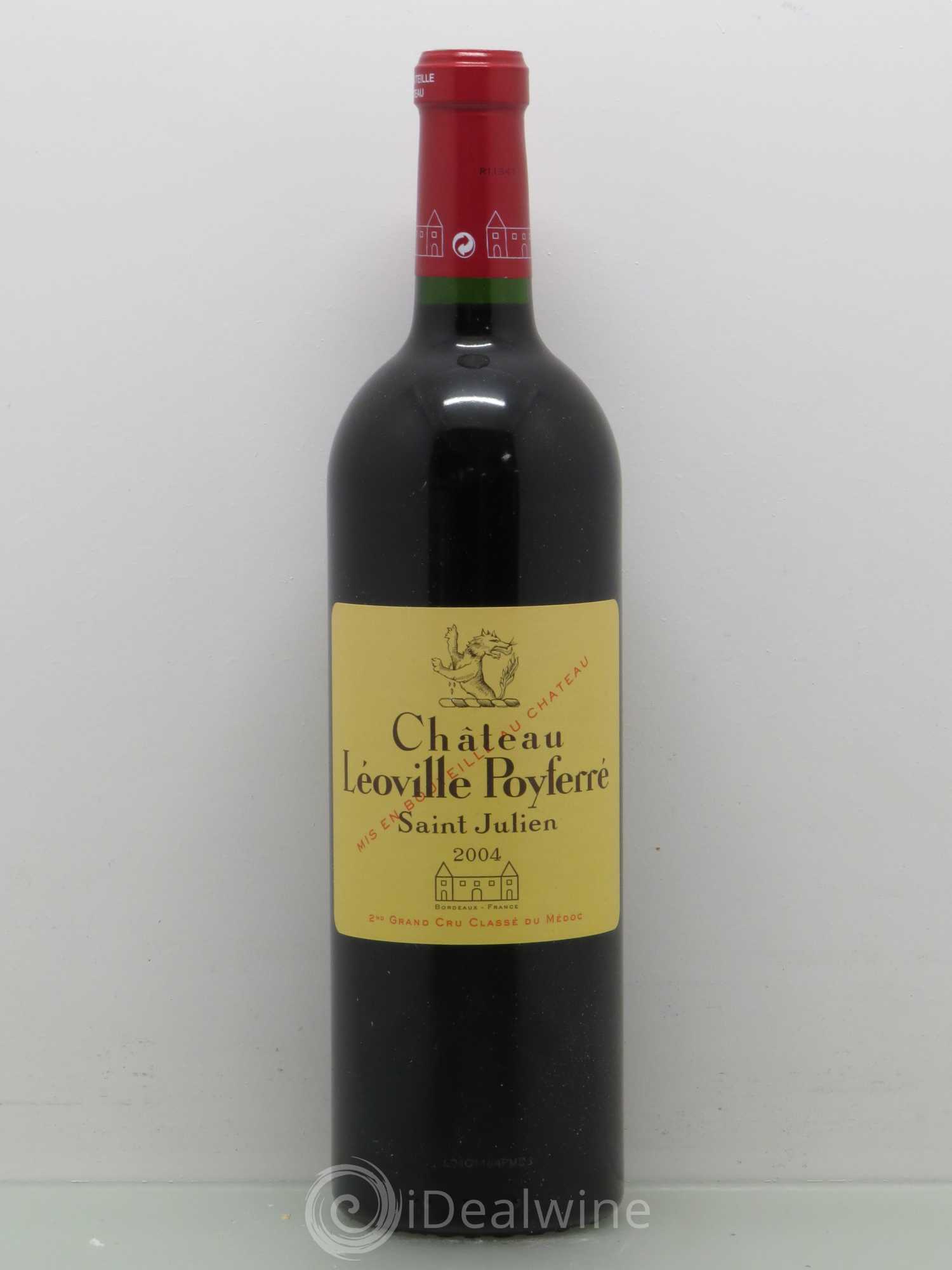 Château Léoville Poyferré 2ème Grand Cru Classé 2004 - Lot de 1 bouteille - 0