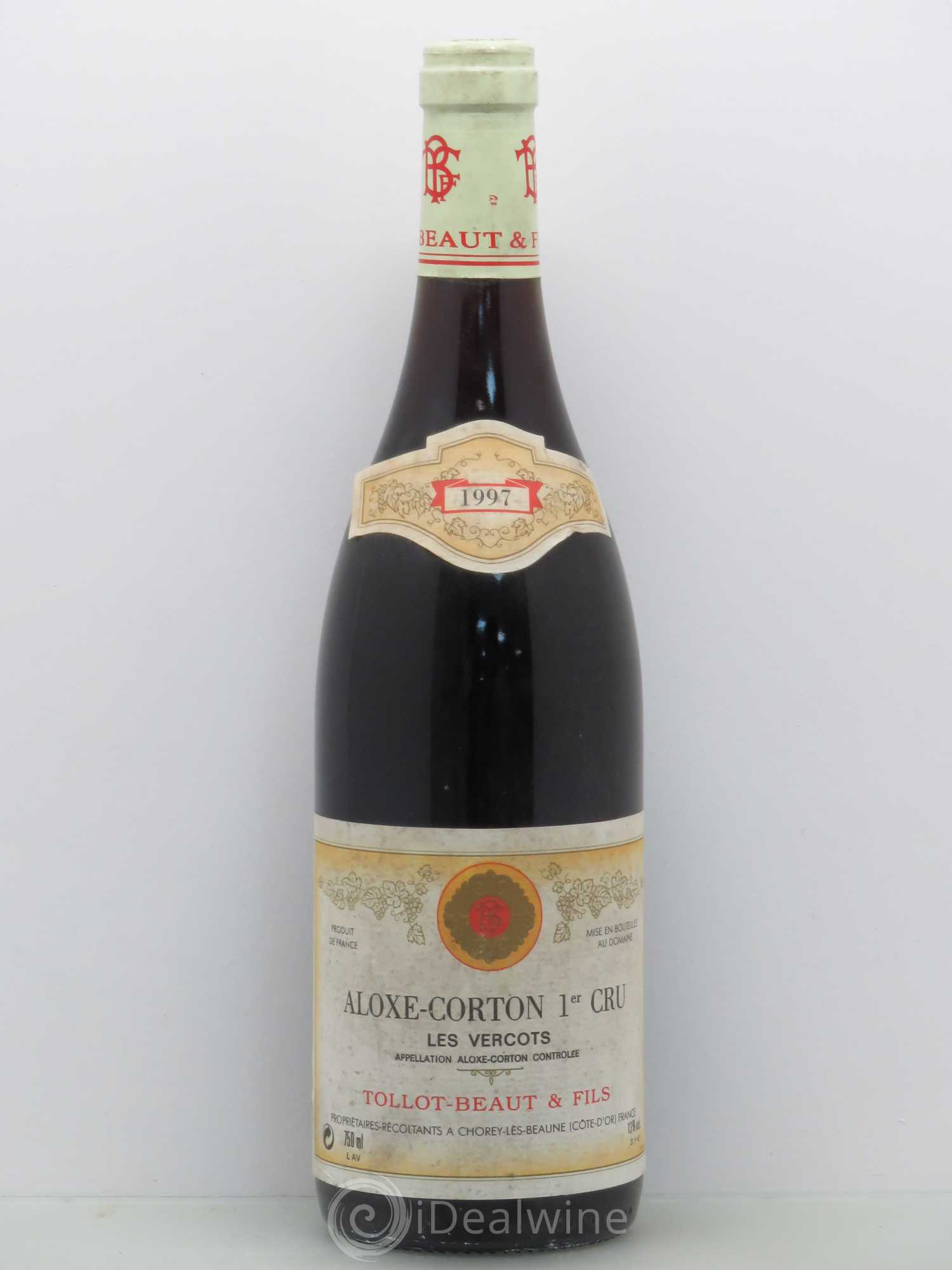 Aloxe-Corton 1er Cru Les Vercots Tollot Beaut (Domaine) 1997 - Lot de 1 bouteille - 0