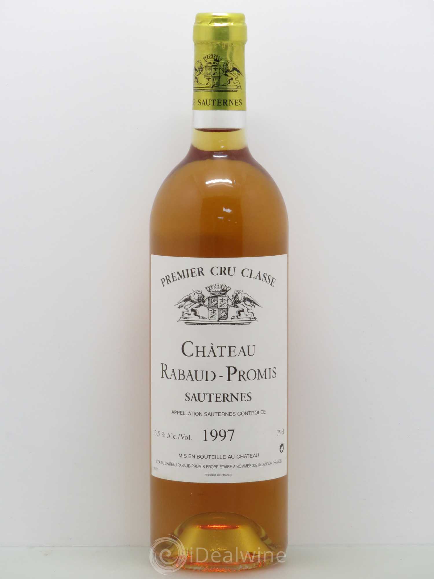 Château Rabaud Promis 1er Grand Cru Classé 1997 - Posten von 1 Flasche - 0