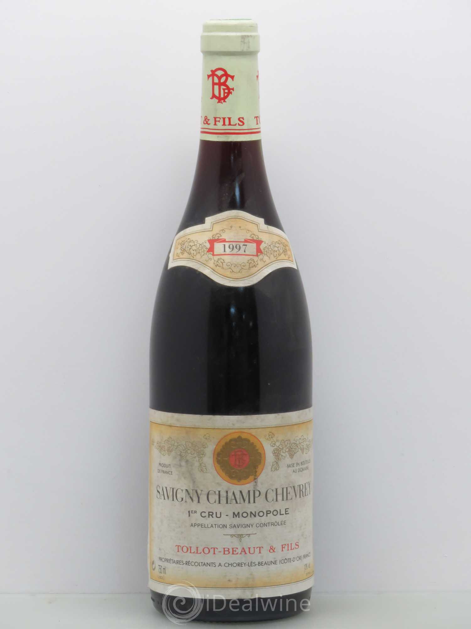 Savigny-lès-Beaune 1er Cru Champs Chevrey - Tollot Beault & Fils 1997 - Posten von 1 Flasche - 0