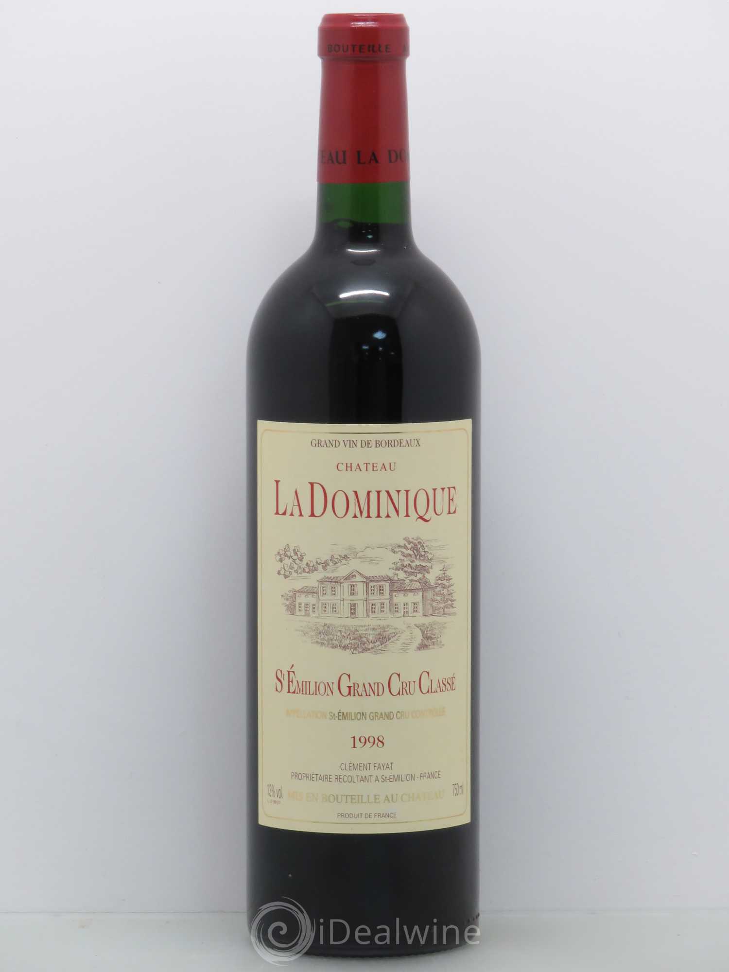 Château la Dominique Grand Cru Classé 1998 - Lot de 1 bouteille - 0