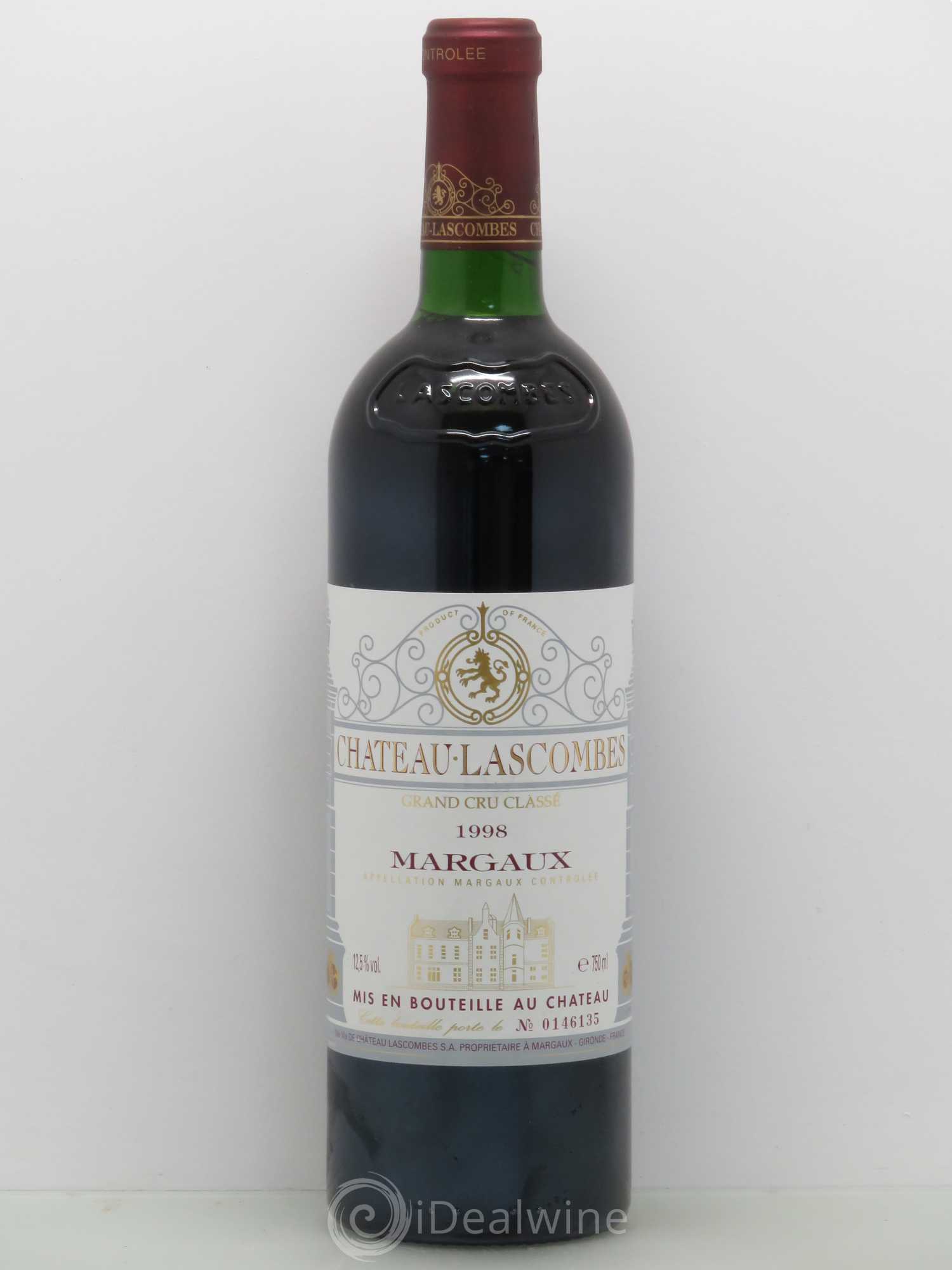 Château Lascombes 2ème Grand Cru Classé 1998 - Lot de 1 bouteille - 0