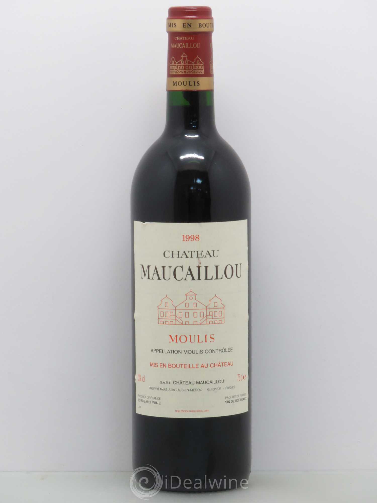 Château Maucaillou 1998 - Lot de 1 bouteille - 0