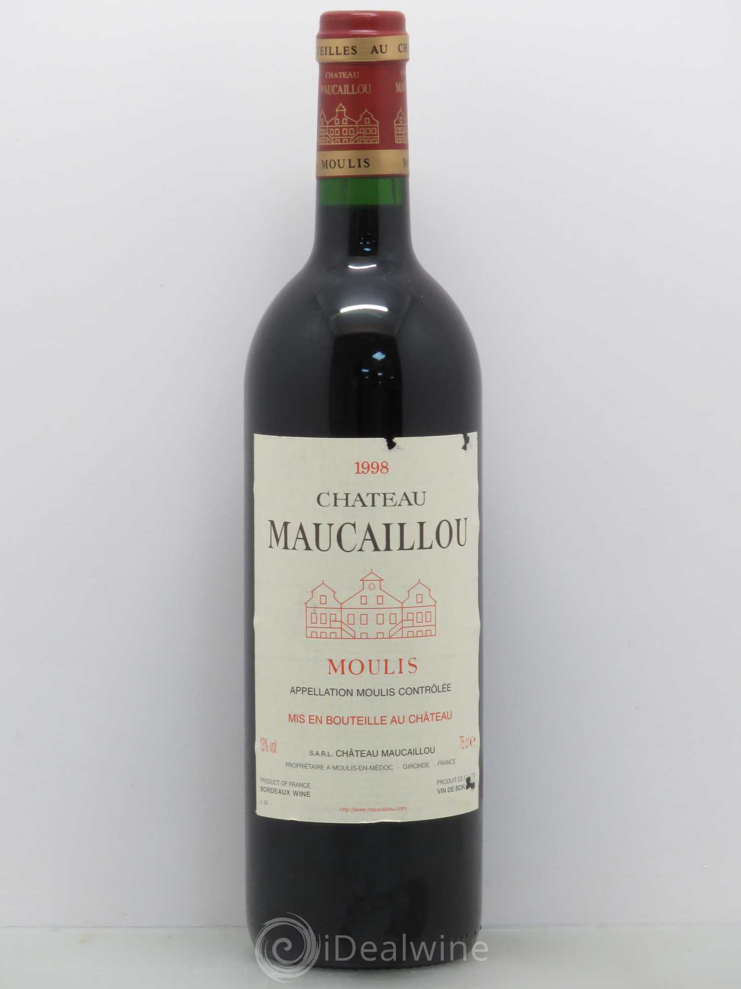 Château Maucaillou 1998 - Lot de 1 bouteille - 0
