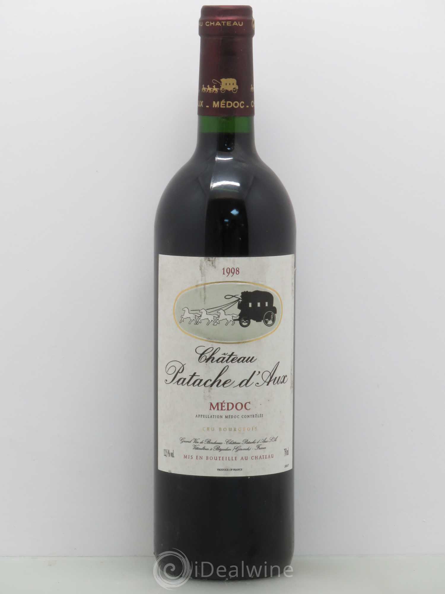 Château Patache d'Aux Cru Bourgeois 1998 - Lot de 1 bouteille - 0