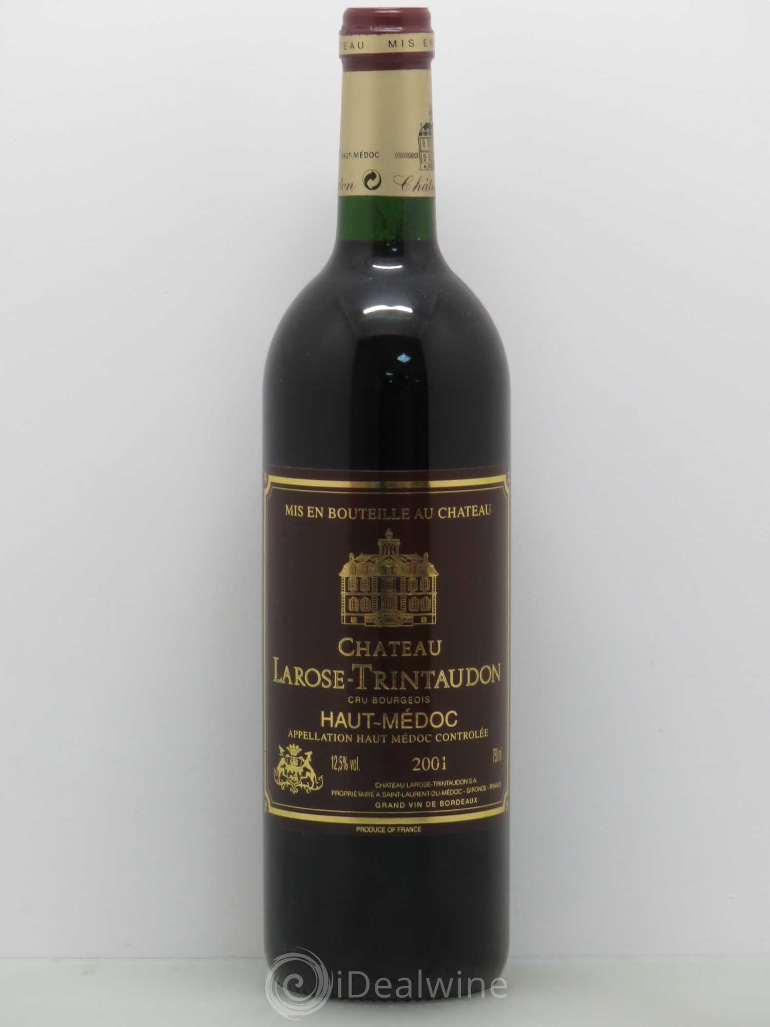 Château Larose Trintaudon Cru Bourgeois 2001 - Lot de 1 bouteille - 0