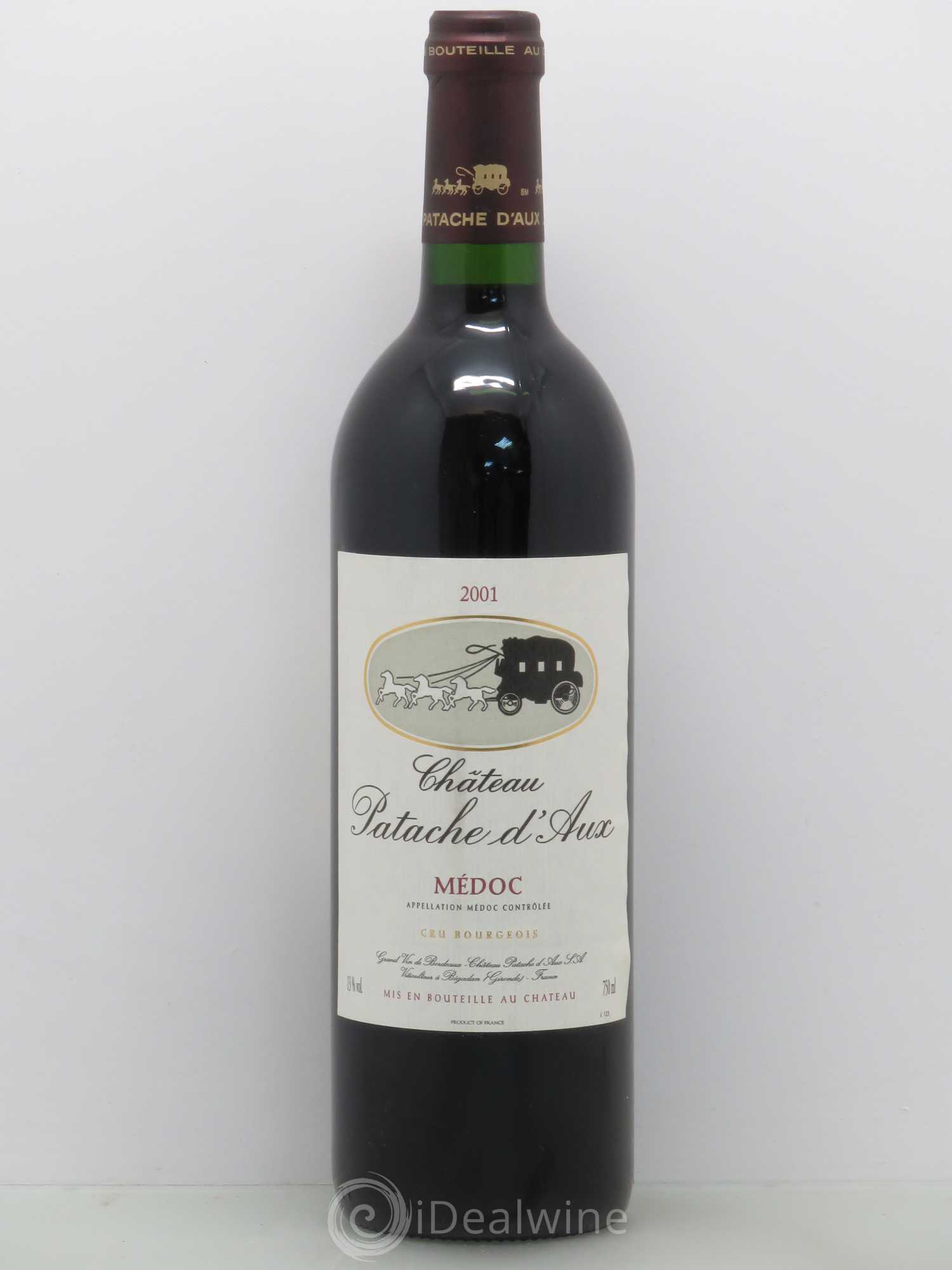 Château Patache d'Aux Cru Bourgeois 2001 - Lot de 1 bouteille - 0