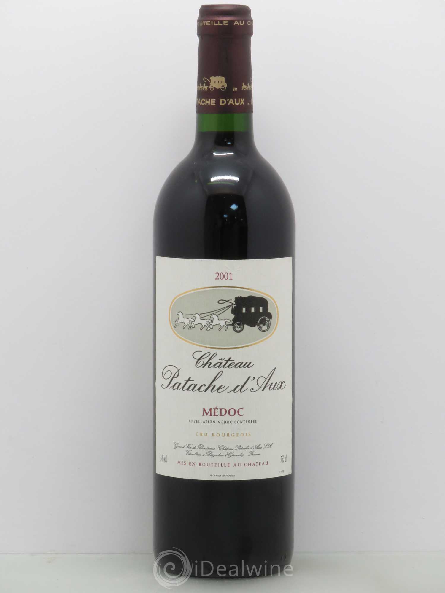 Château Patache d'Aux Cru Bourgeois 2001 - Lot de 1 bouteille - 0