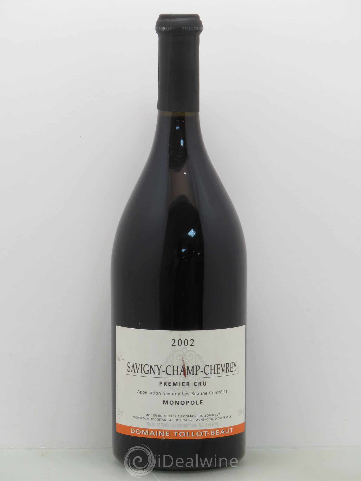 Savigny-lès-Beaune 1er Cru Champs Chevrey - Tollot Beault & Fils 2002 - Posten von 1 Flasche - 0
