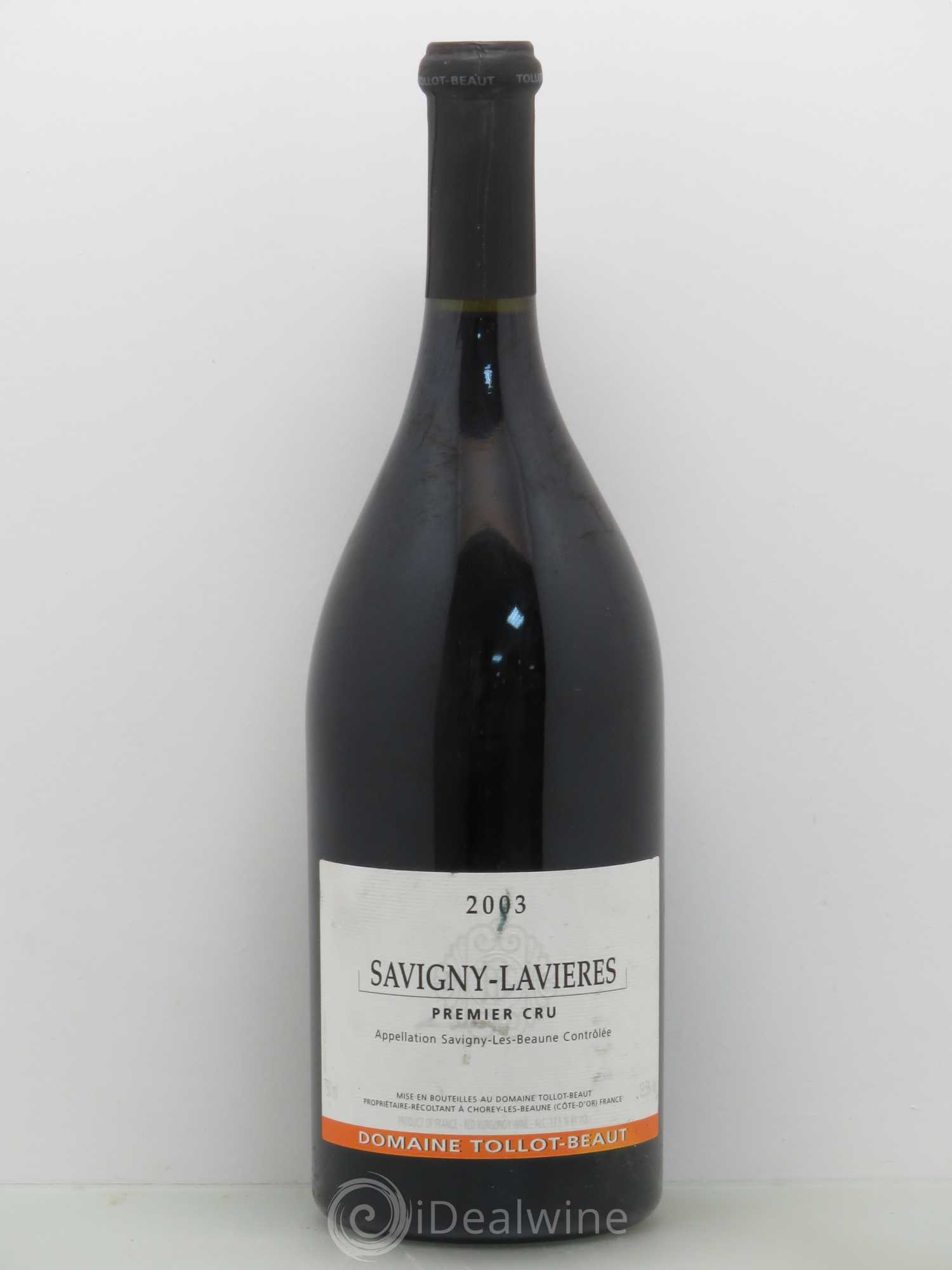 Savigny-lès-Beaune 1er Cru Les Lavières Tollot Beaut (Domaine) 2003 - Lot de 1 bouteille - 0