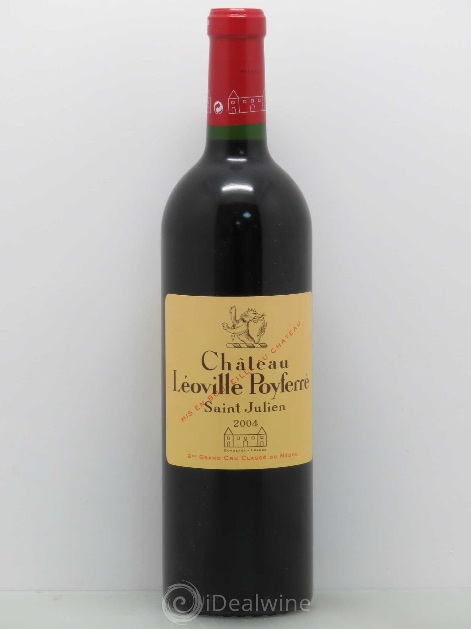 Château Léoville Poyferré 2ème Grand Cru Classé 2004 - Lot de 1 bouteille - 0