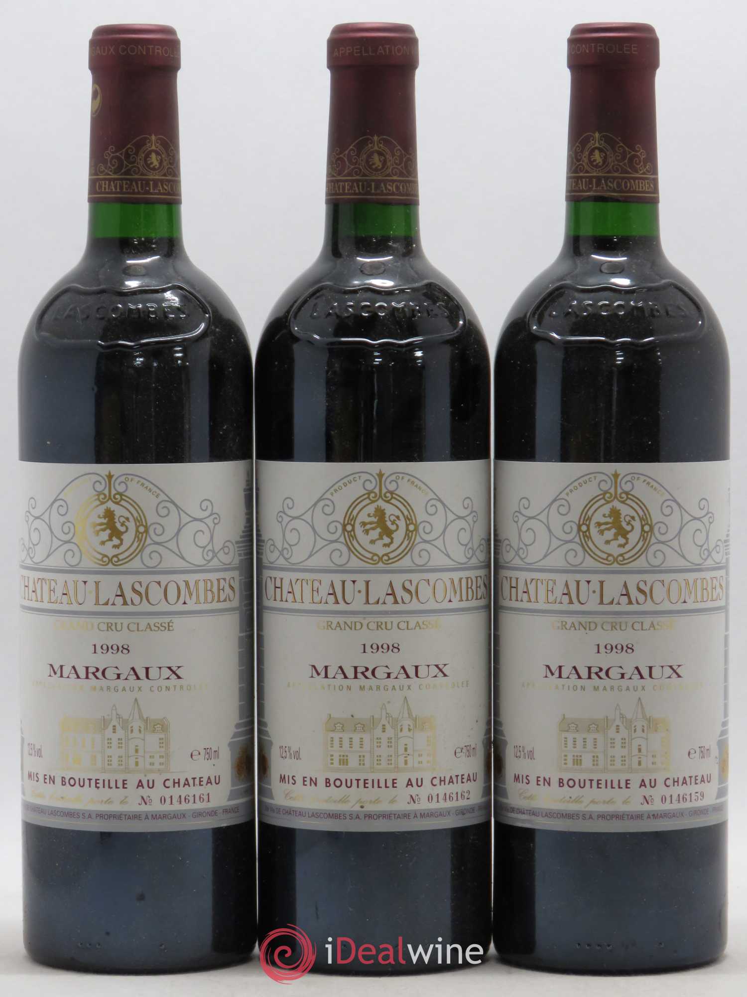 Château Lascombes 2ème Grand Cru Classé 1998 - Lot de 6 bouteilles - 1