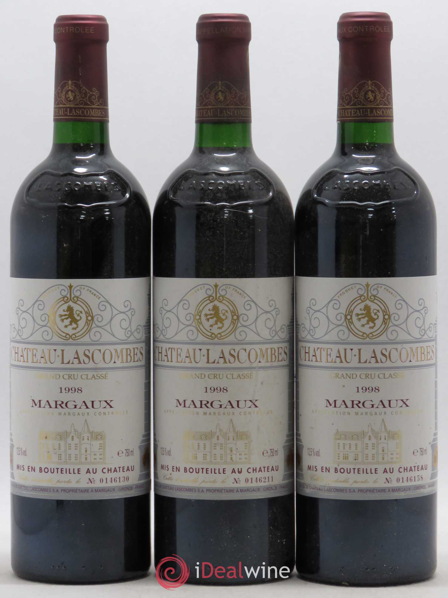 Château Lascombes 2ème Grand Cru Classé 1998 - Lot de 6 bouteilles - 2