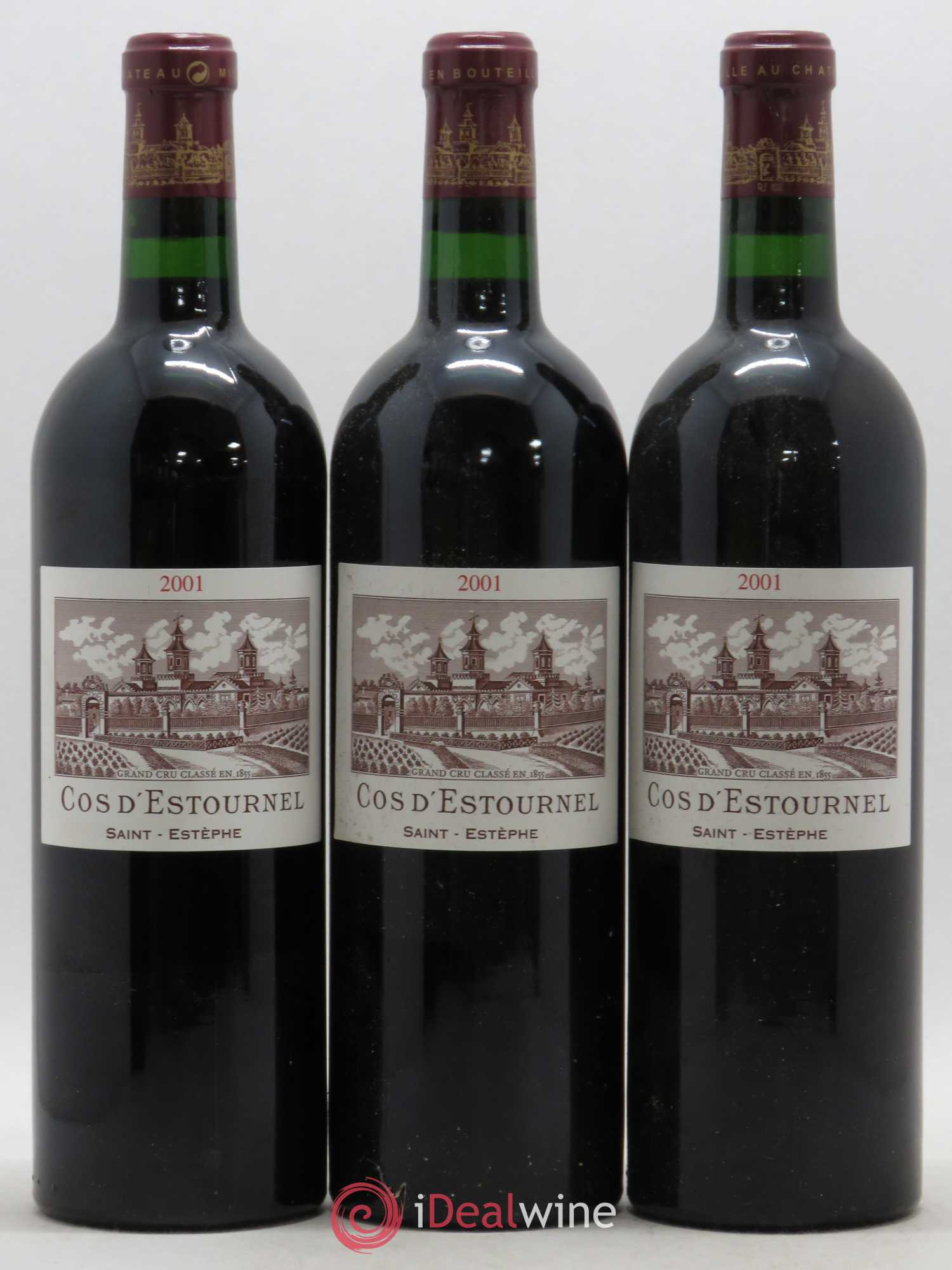 Cos d'Estournel 2ème Grand Cru Classé 2001 - Lot de 3 bouteilles - 0