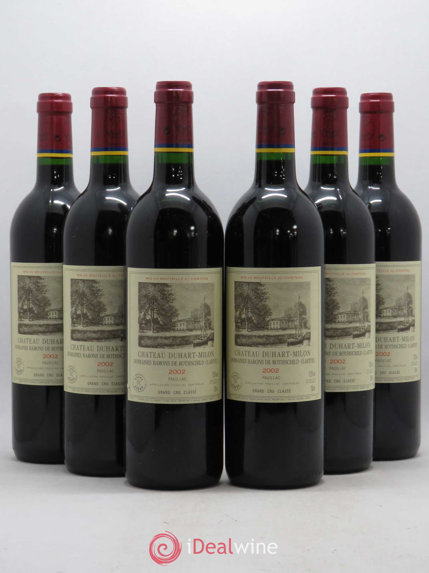 Château Duhart-Milon 4ème Grand Cru Classé 2002 - Lot de 6 bouteilles - 0