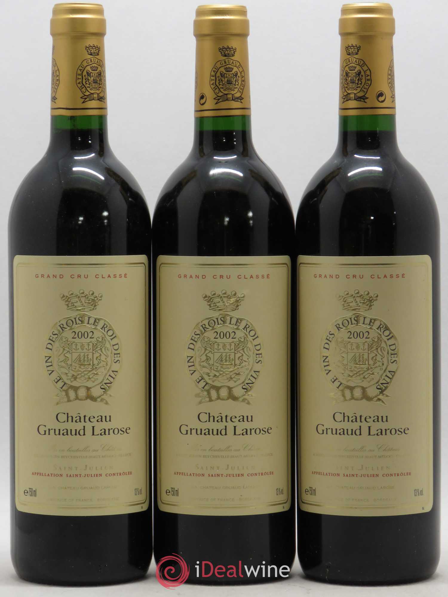 Château Gruaud Larose 2ème Grand Cru Classé 2002 - Lot de 6 bouteilles - 1