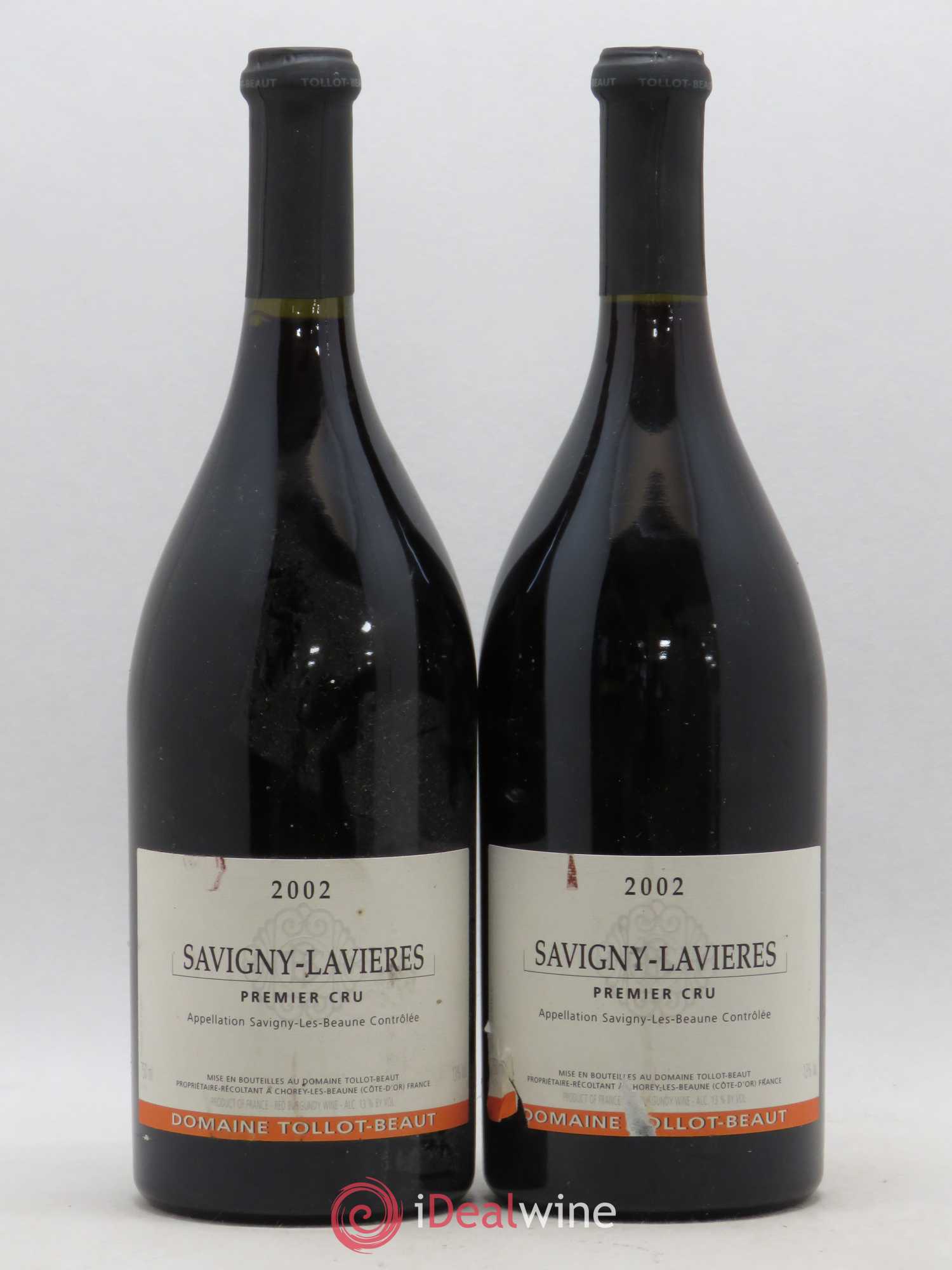 Savigny-lès-Beaune 1er Cru Les Lavières Tollot Beaut (Domaine) 2002 - Lot de 2 bouteilles - 0