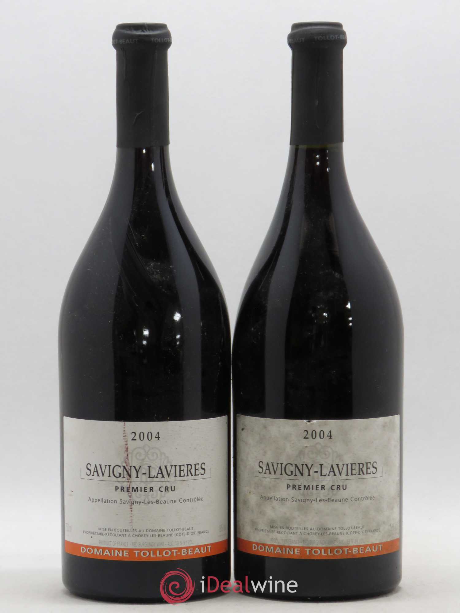 Savigny-lès-Beaune 1er Cru Les Lavières Tollot Beaut (Domaine) 2004 - Lot de 2 bouteilles - 0