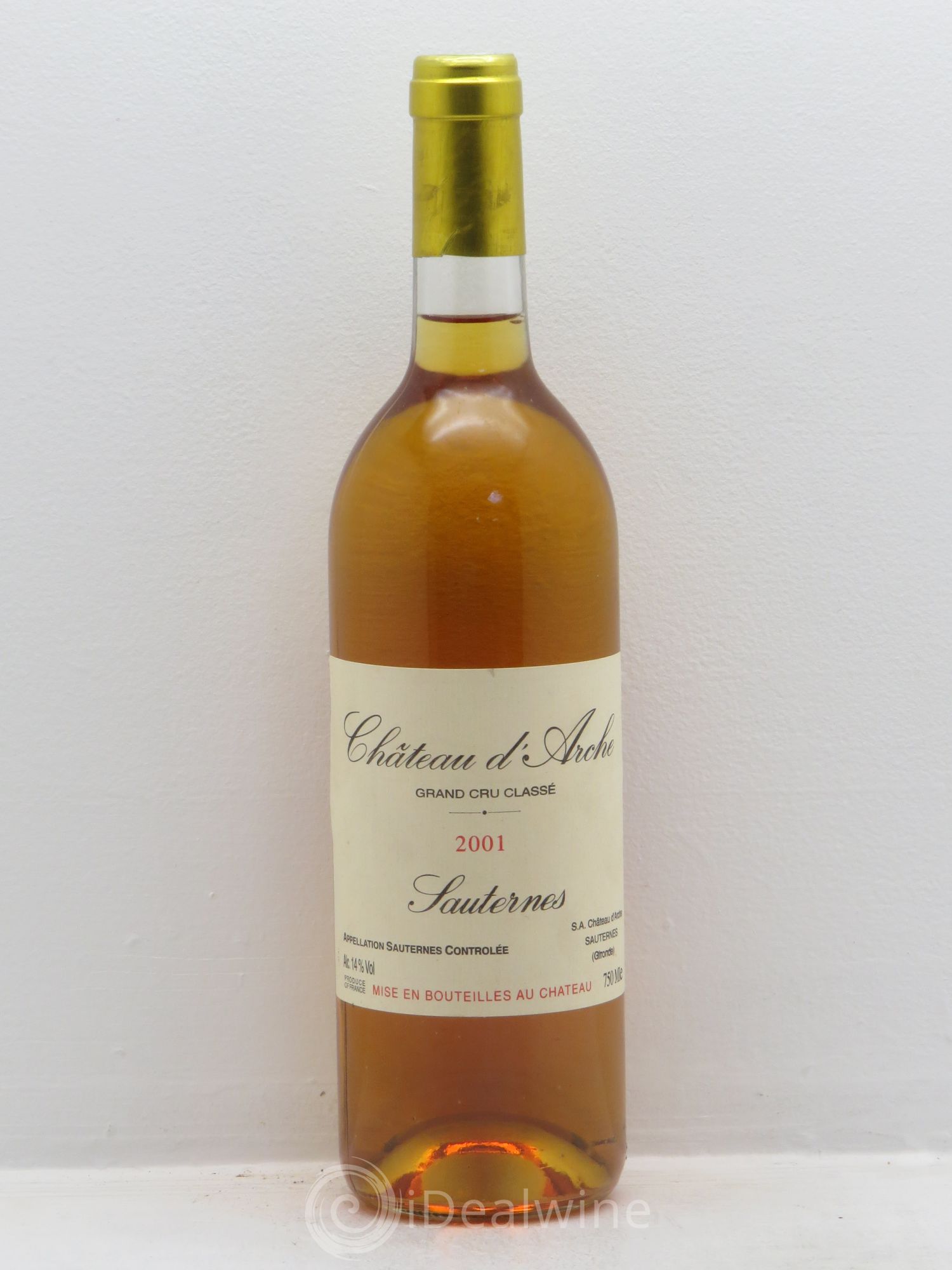 Château d' Arche 2ème Grand Cru Classé 2001 - Lotto di 1 bottiglia - 0