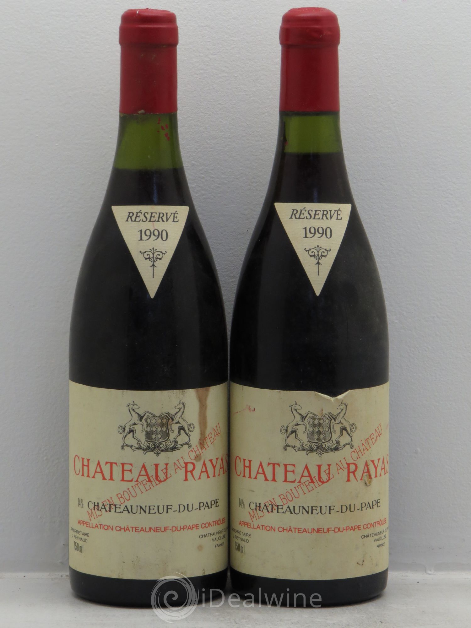 Châteauneuf-du-Pape Château Rayas Emmanuel Reynaud 1990 - Lot de 2 bouteilles - 0