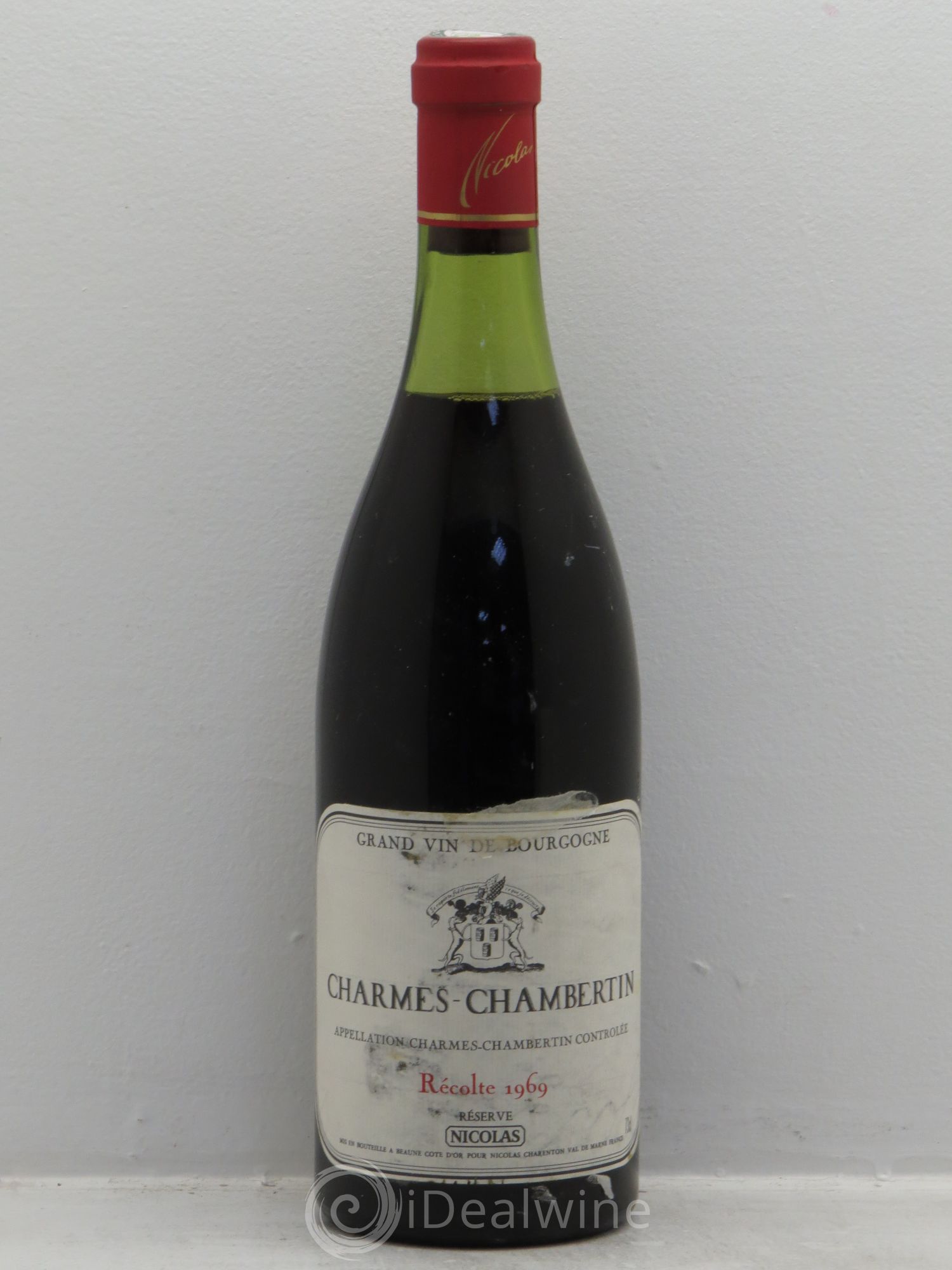 Charmes-Chambertin Grand Cru Nicolas 1969 - Lot de 1 bouteille - 0