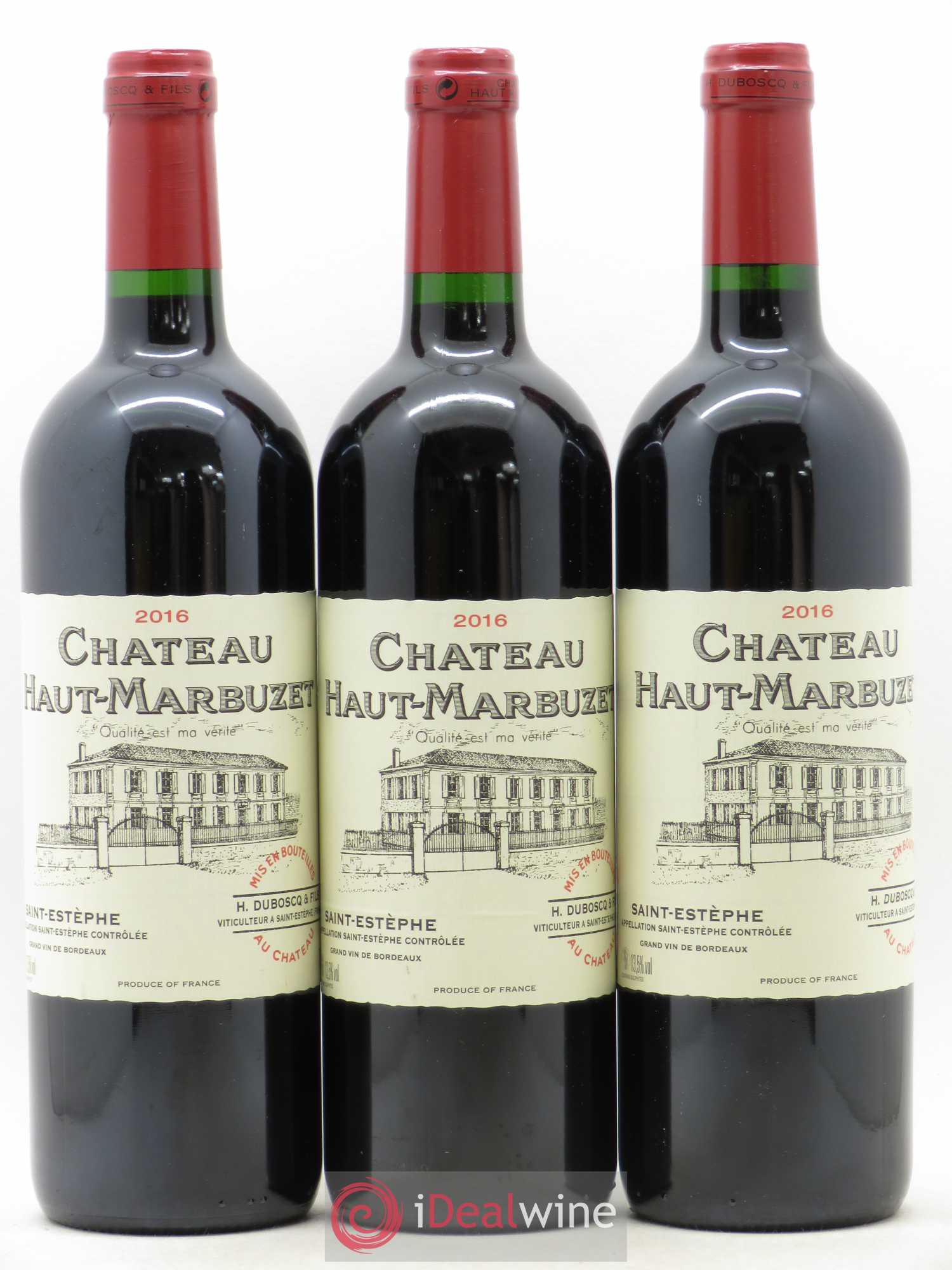 Château Haut Marbuzet 2016 - Lot de 3 bouteilles - 0