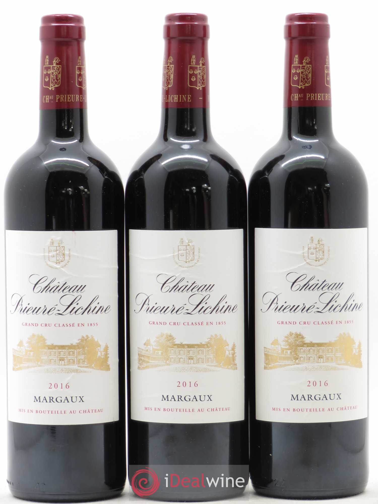 Château Prieuré Lichine 4ème Grand Cru Classé 2016 - Lot de 3 bouteilles - 0