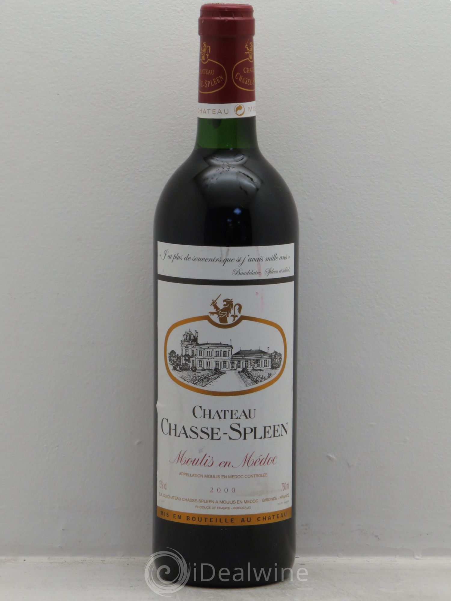Château Chasse Spleen 2000 - Lot de 6 bouteilles - 0