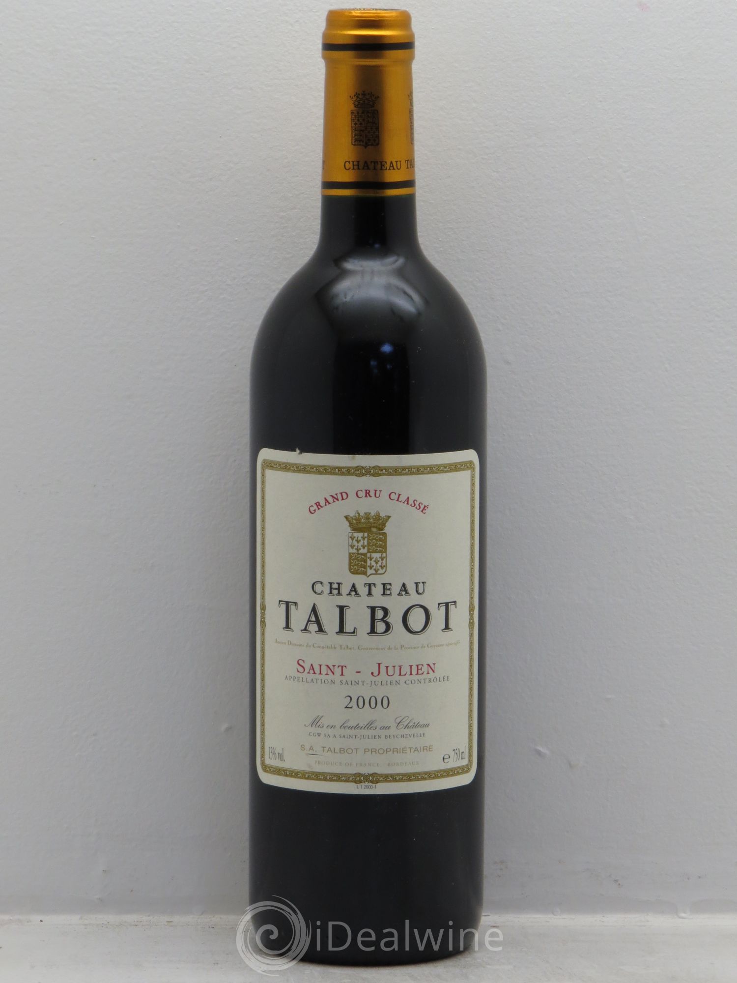 Château Talbot 4ème Grand Cru Classé 2000 - Lot de 6 bouteilles - 0