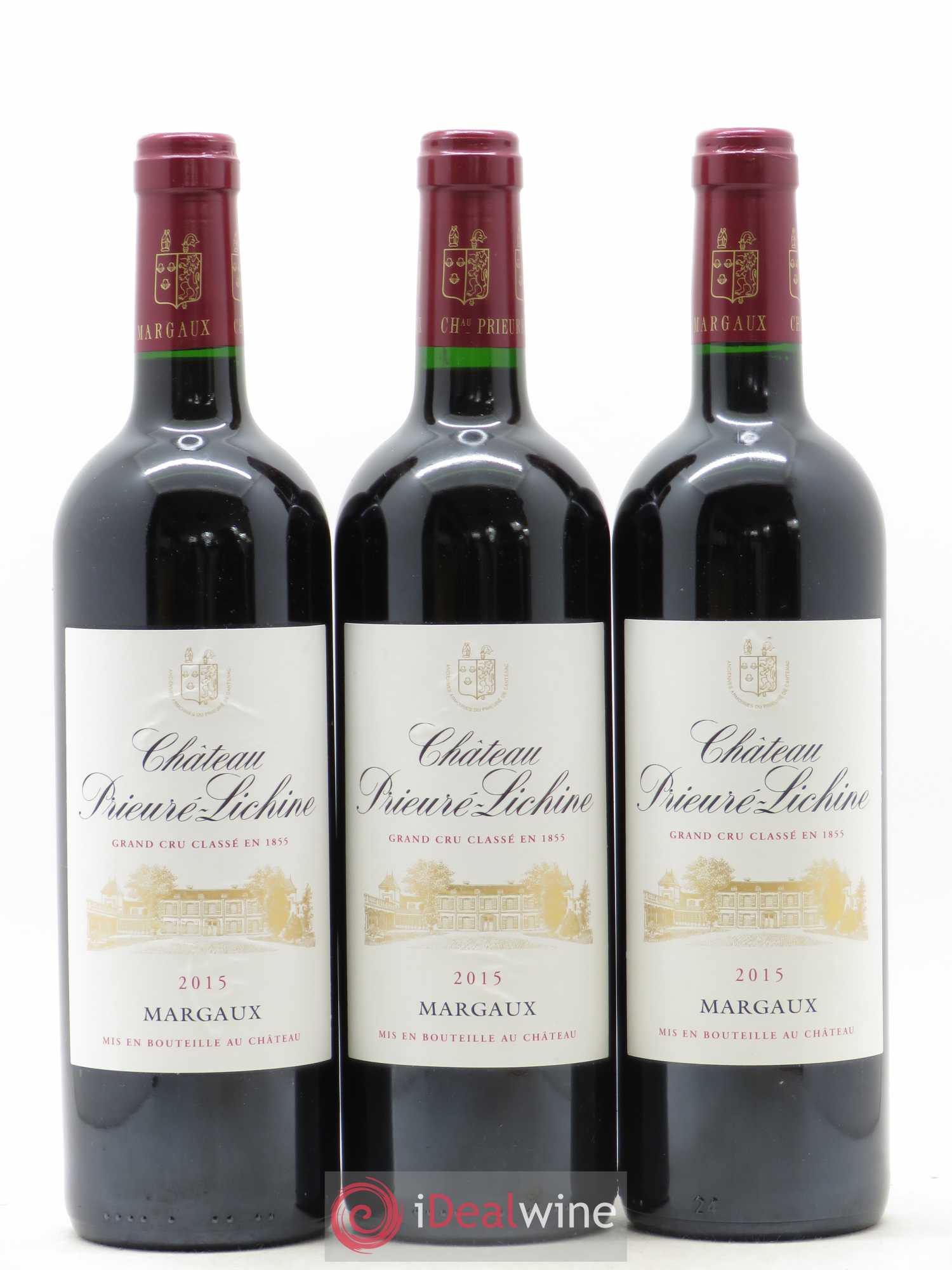 Château Prieuré Lichine 4ème Grand Cru Classé 2015 - Lot de 3 bouteilles - 0