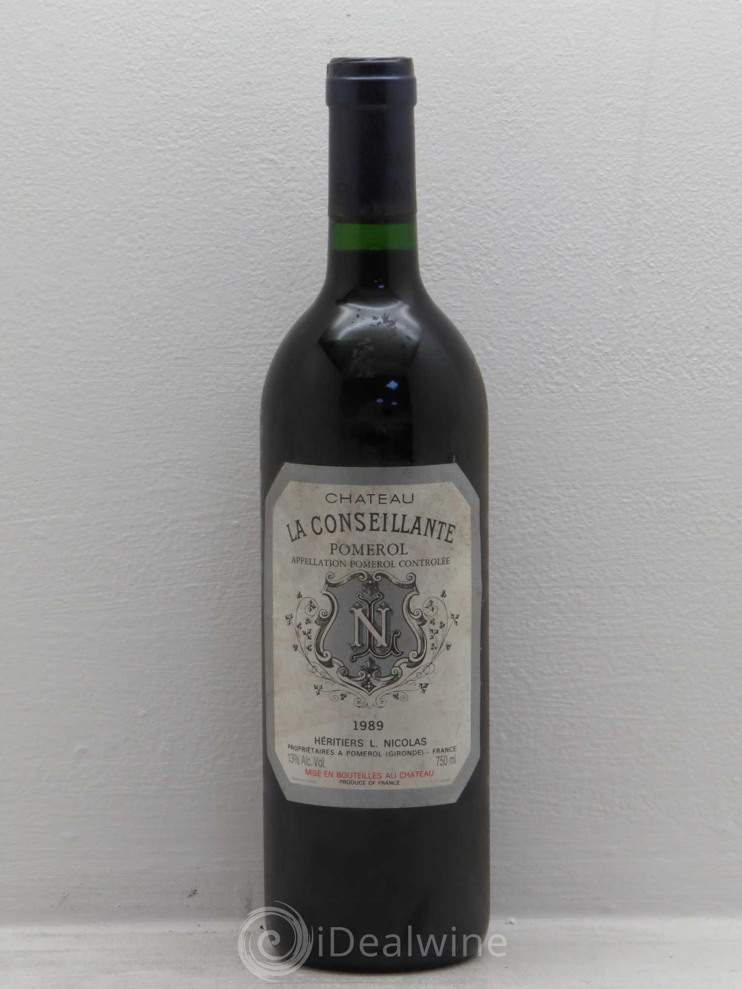 Château la Conseillante 1989 - Lot de 1 bouteille - 0