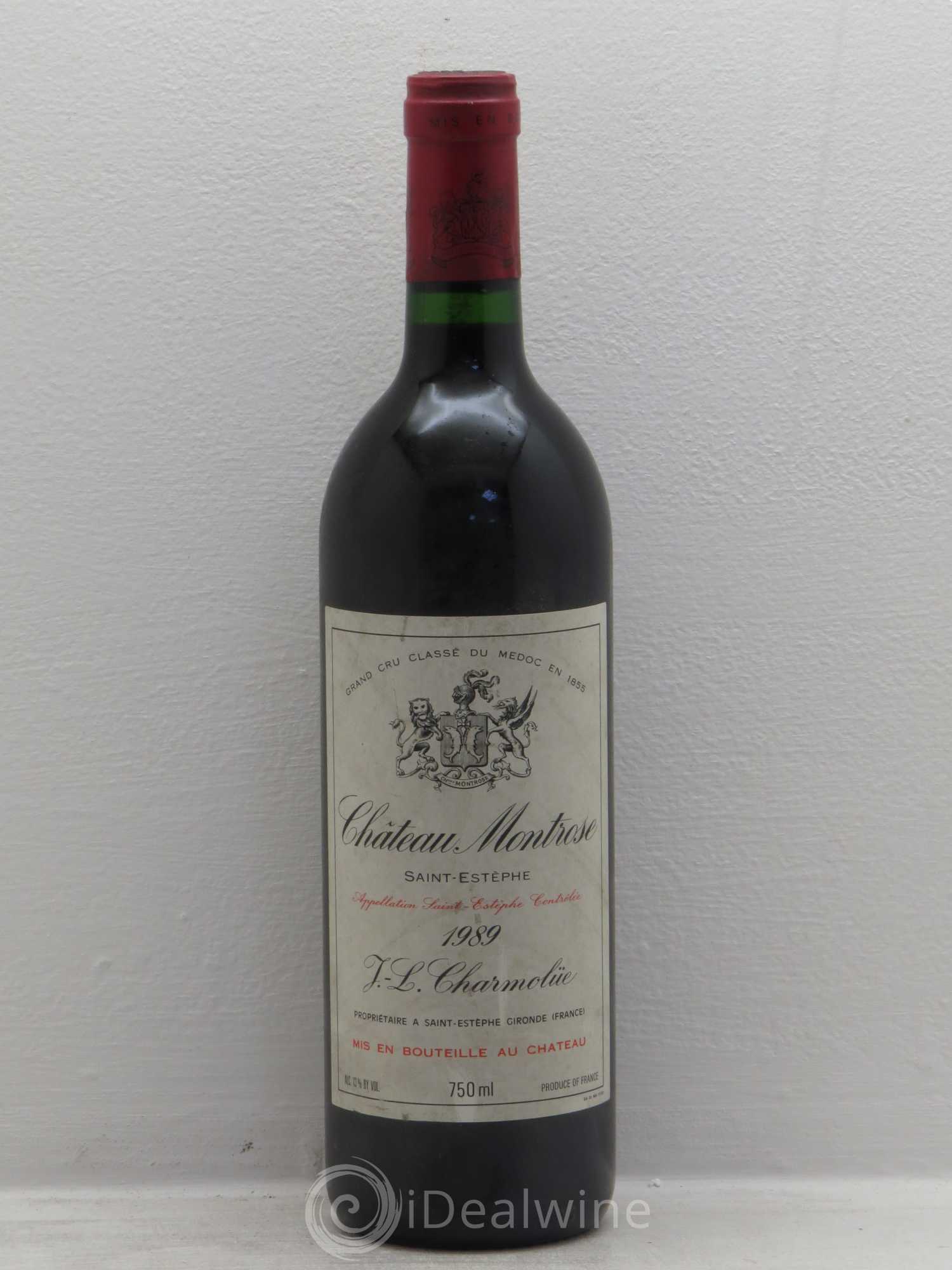 Château Montrose 2ème Grand Cru Classé 1989 - Lot de 1 bouteille - 0