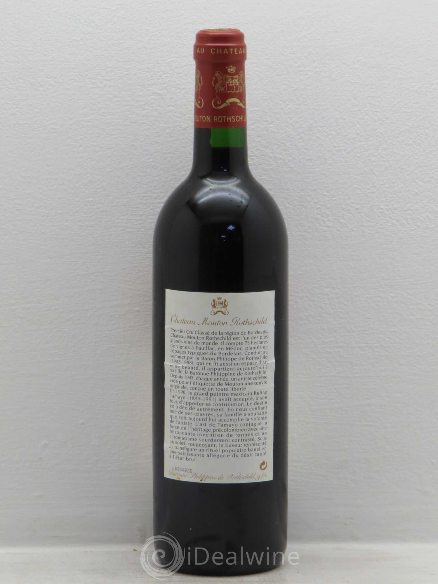 Château Mouton Rothschild 1er Grand Cru Classé 1998 - Lot de 1 bouteille - 1