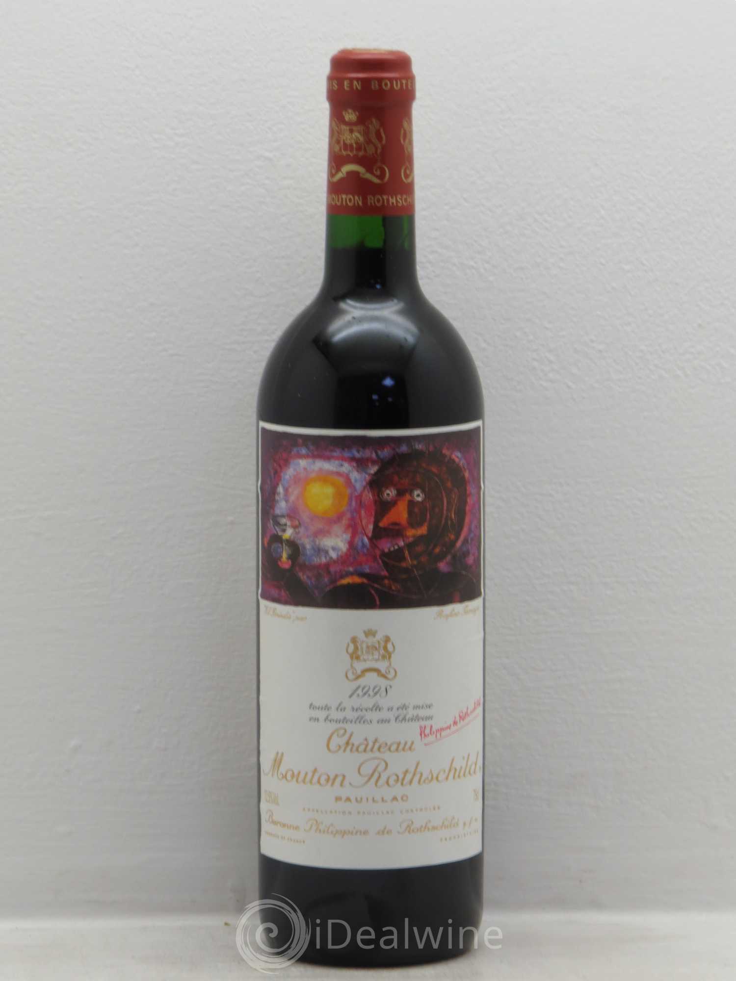 Château Mouton Rothschild 1er Grand Cru Classé 1998 - Lot de 1 bouteille - 0