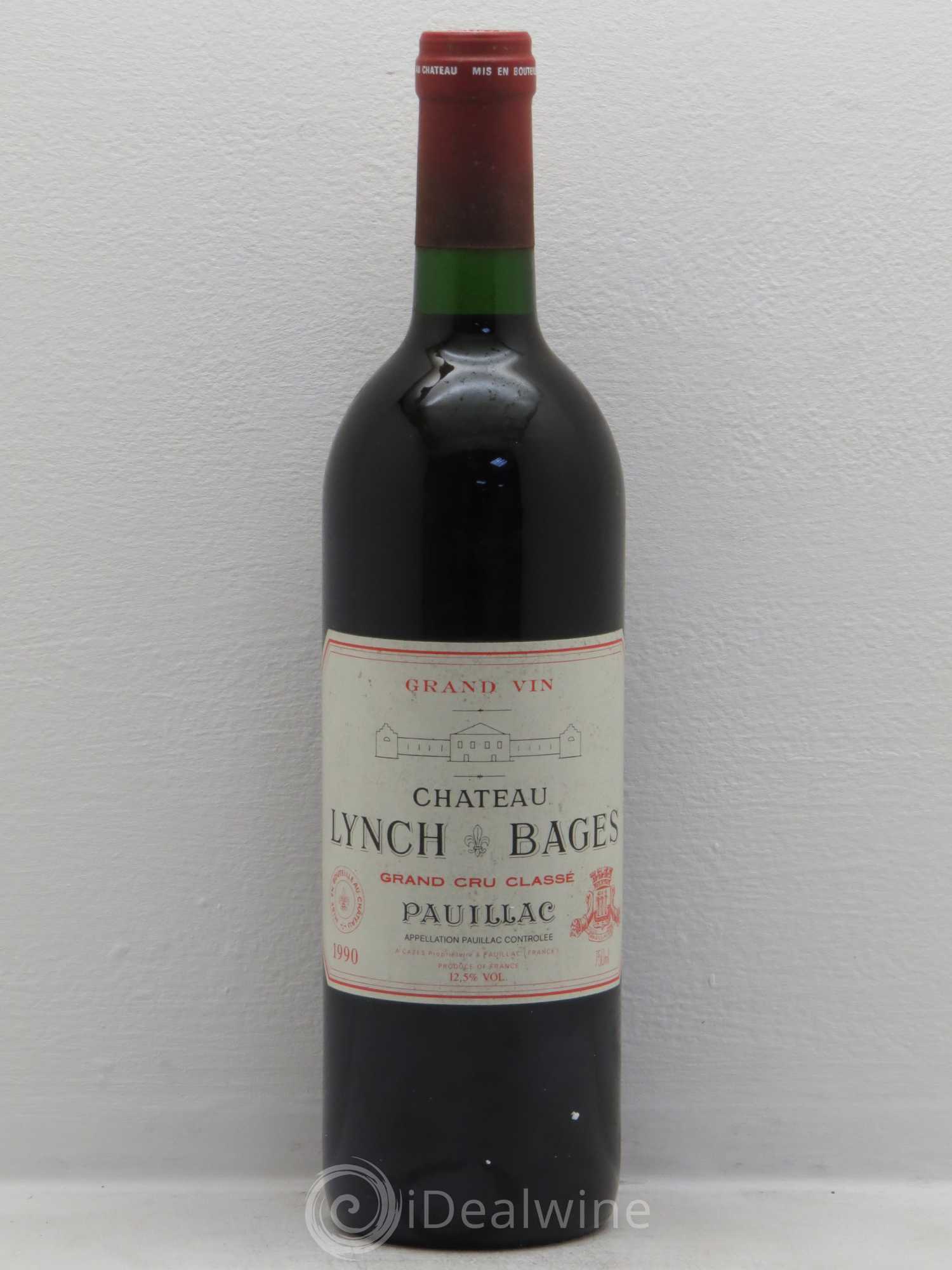 Château Lynch Bages 5ème Grand Cru Classé 1990 - Lot de 1 bouteille - 0