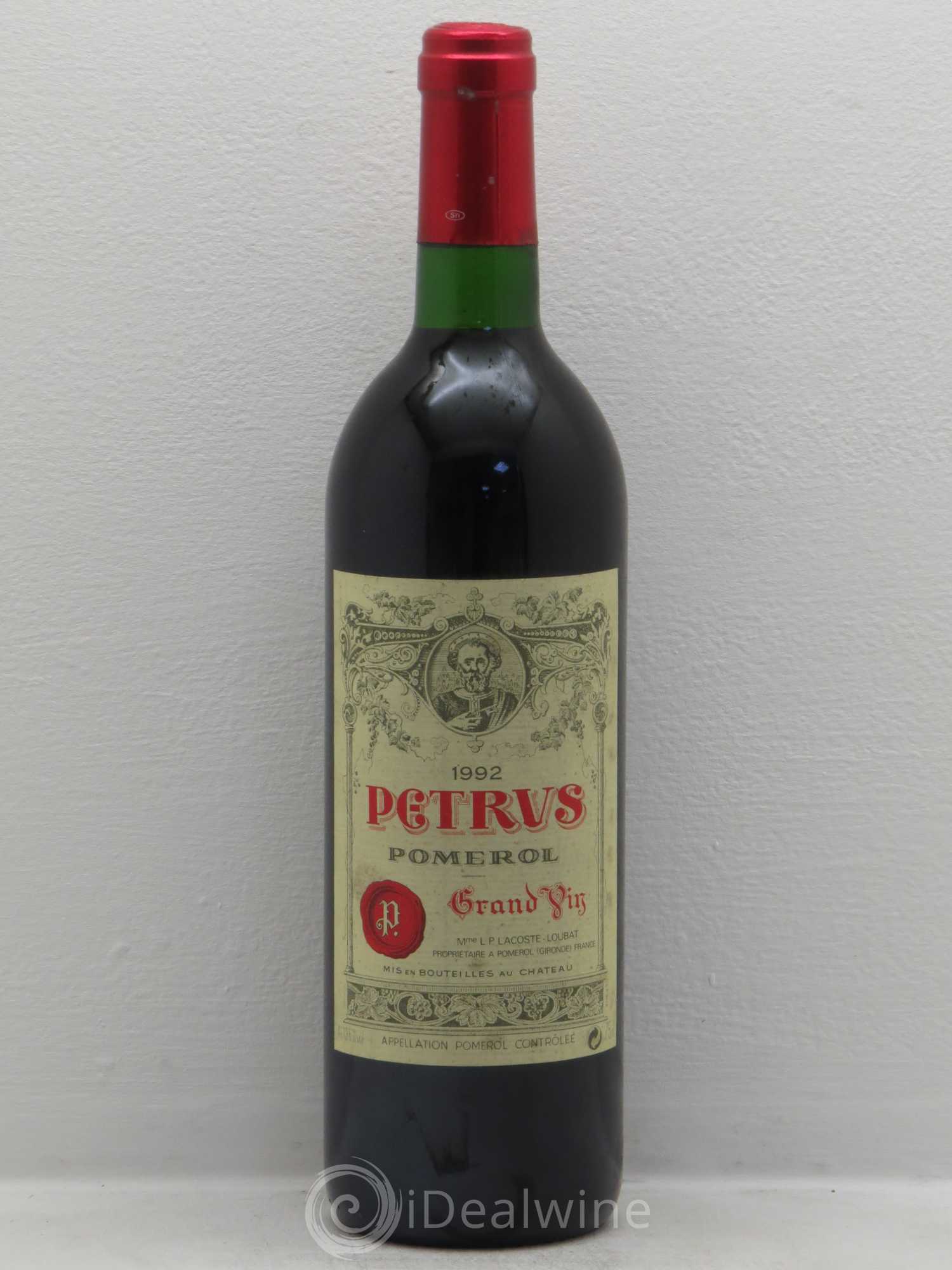 Petrus 1992 - Lot de 1 bouteille - 0