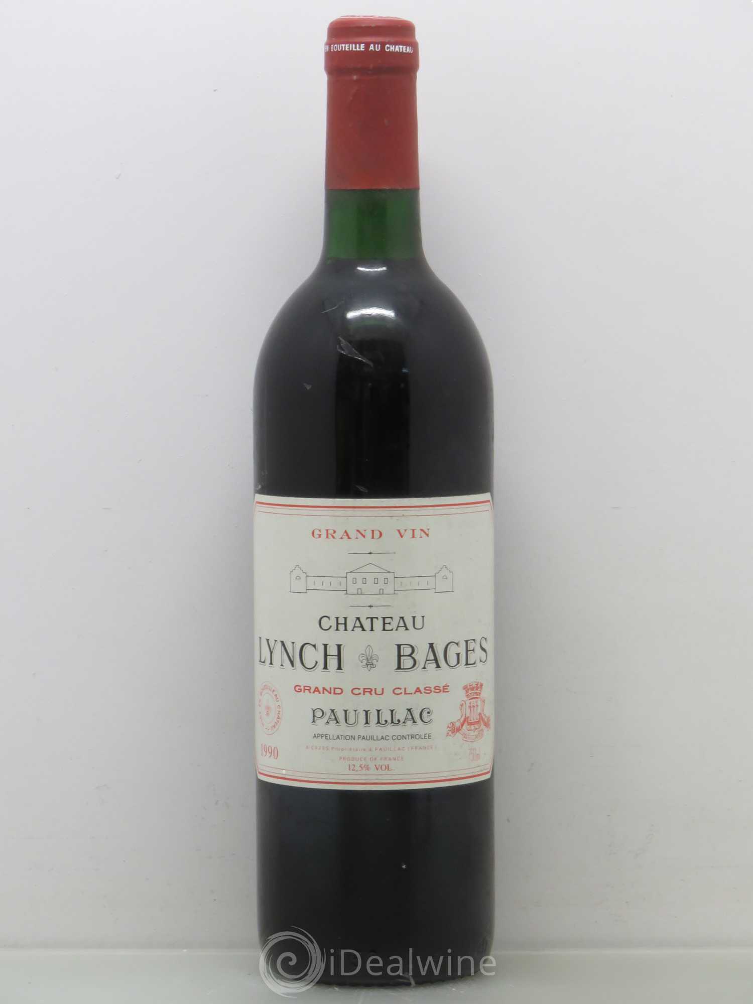 Château Lynch Bages 5ème Grand Cru Classé 1990 - Lot de 1 bouteille - 0